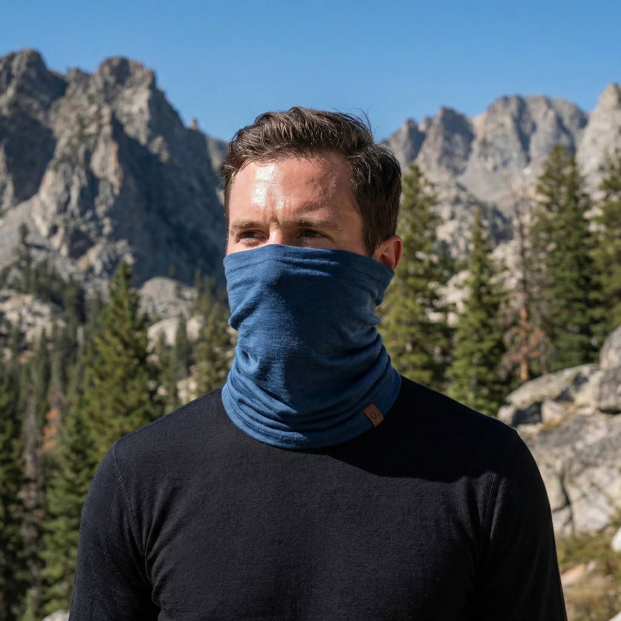 100% Merino Wool Long Neck Gaiter For Men - Image 7