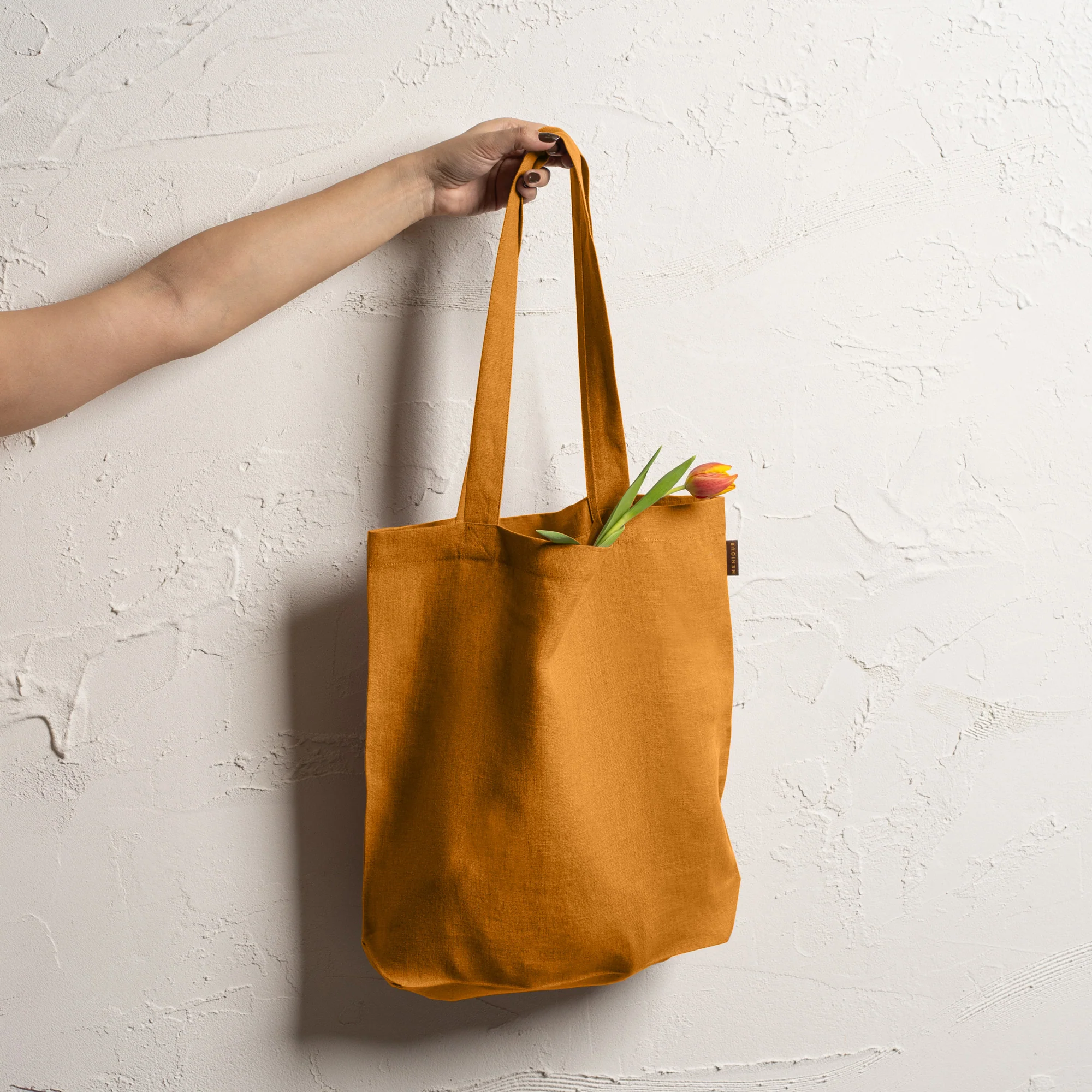 Reusable Linen Tote Bag - Image 4