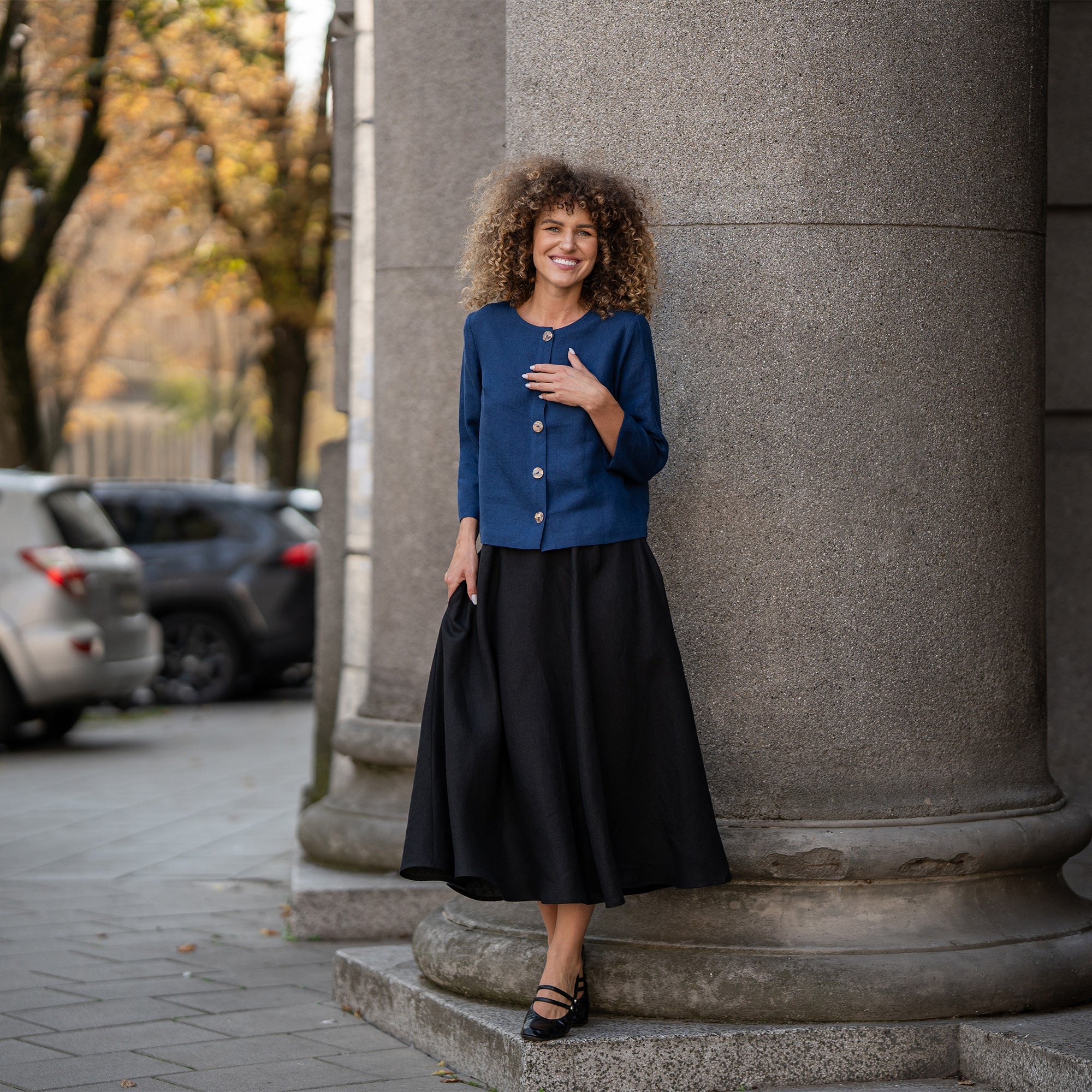 European Linen Jacket Alice