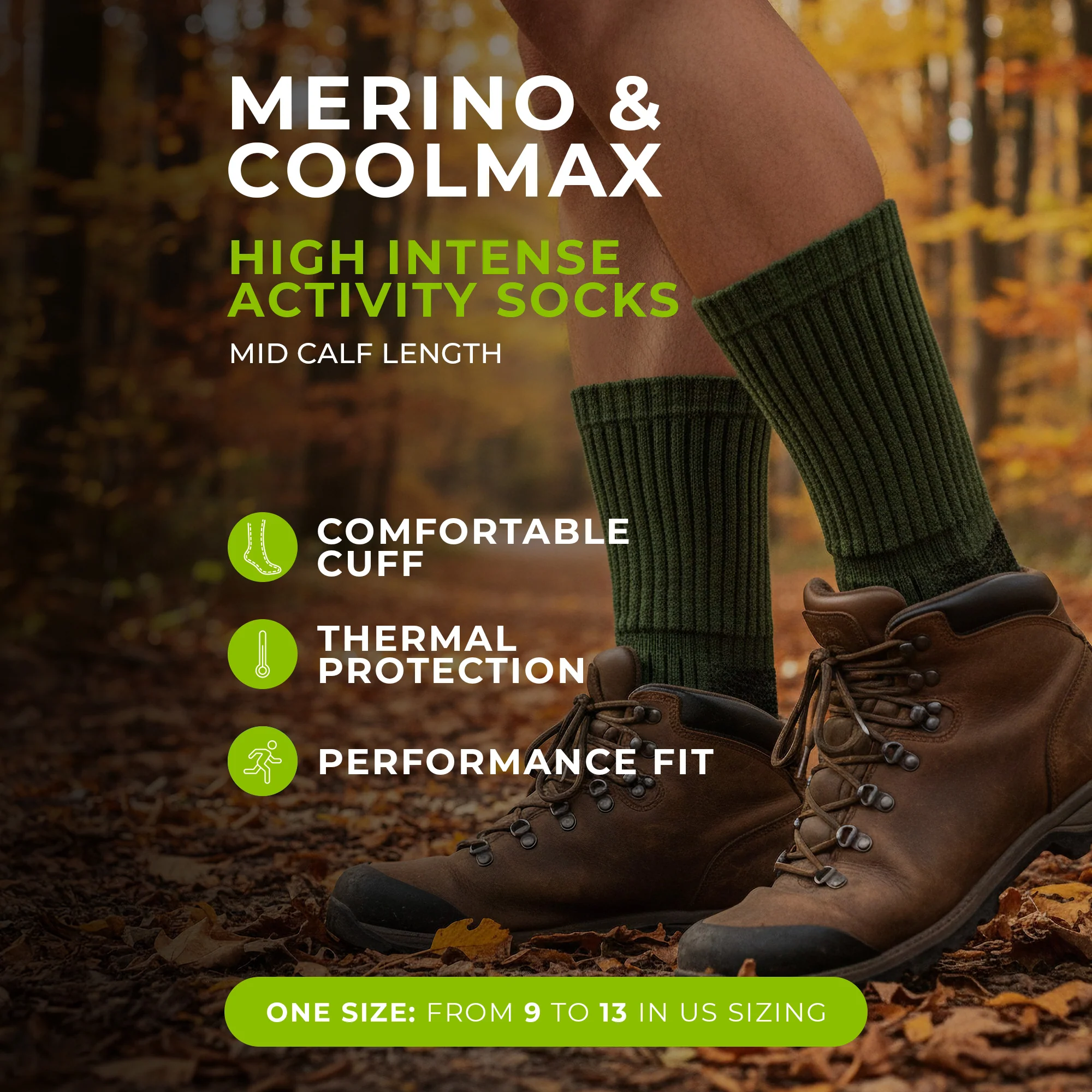 Functional Coolmax® Hiking Socks for Men - Image 5
