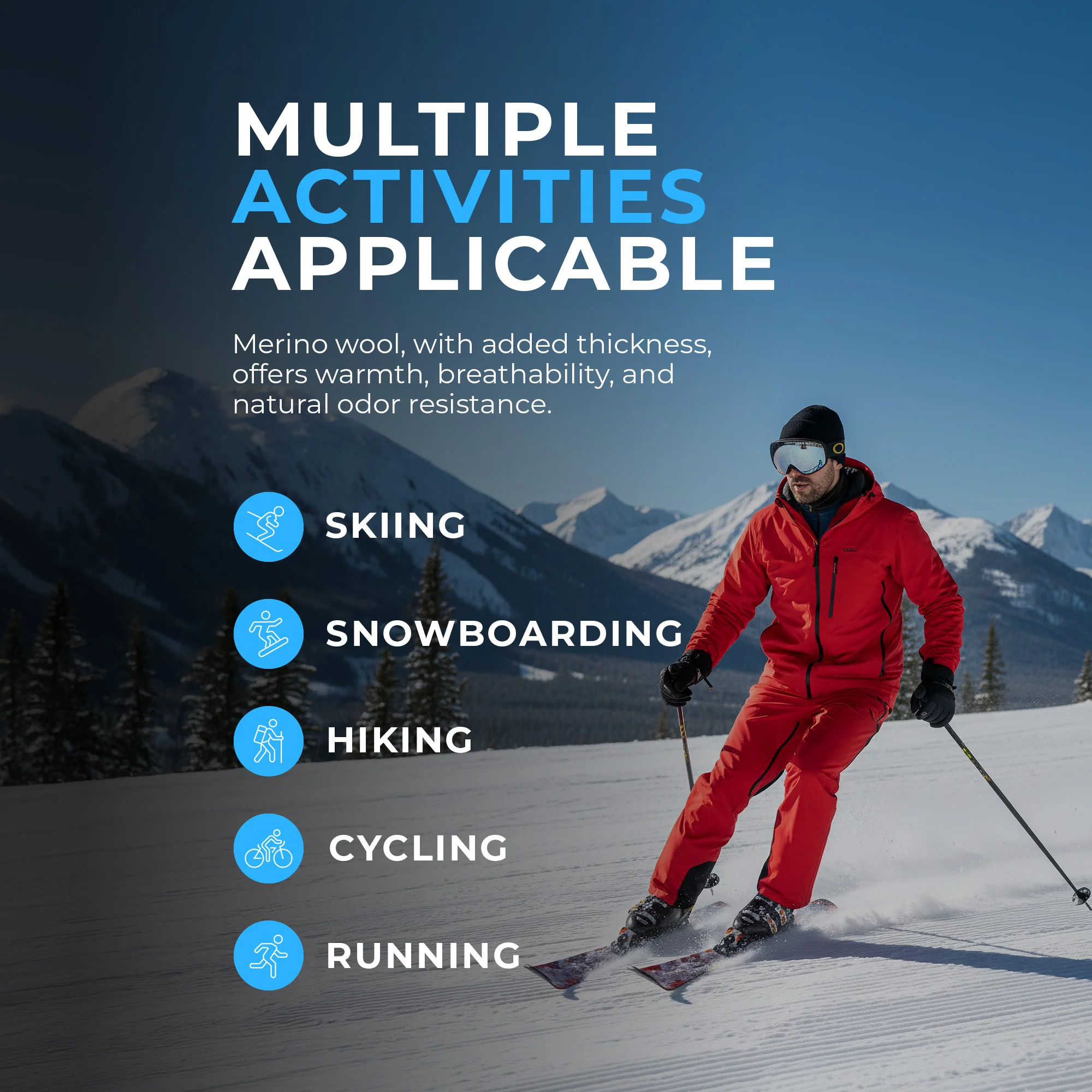 High Performance Ski Socks For Men - Image 3