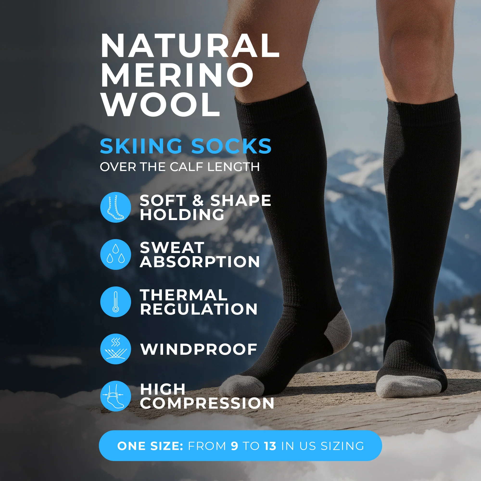 High Performance Ski Socks For Men - Image 4