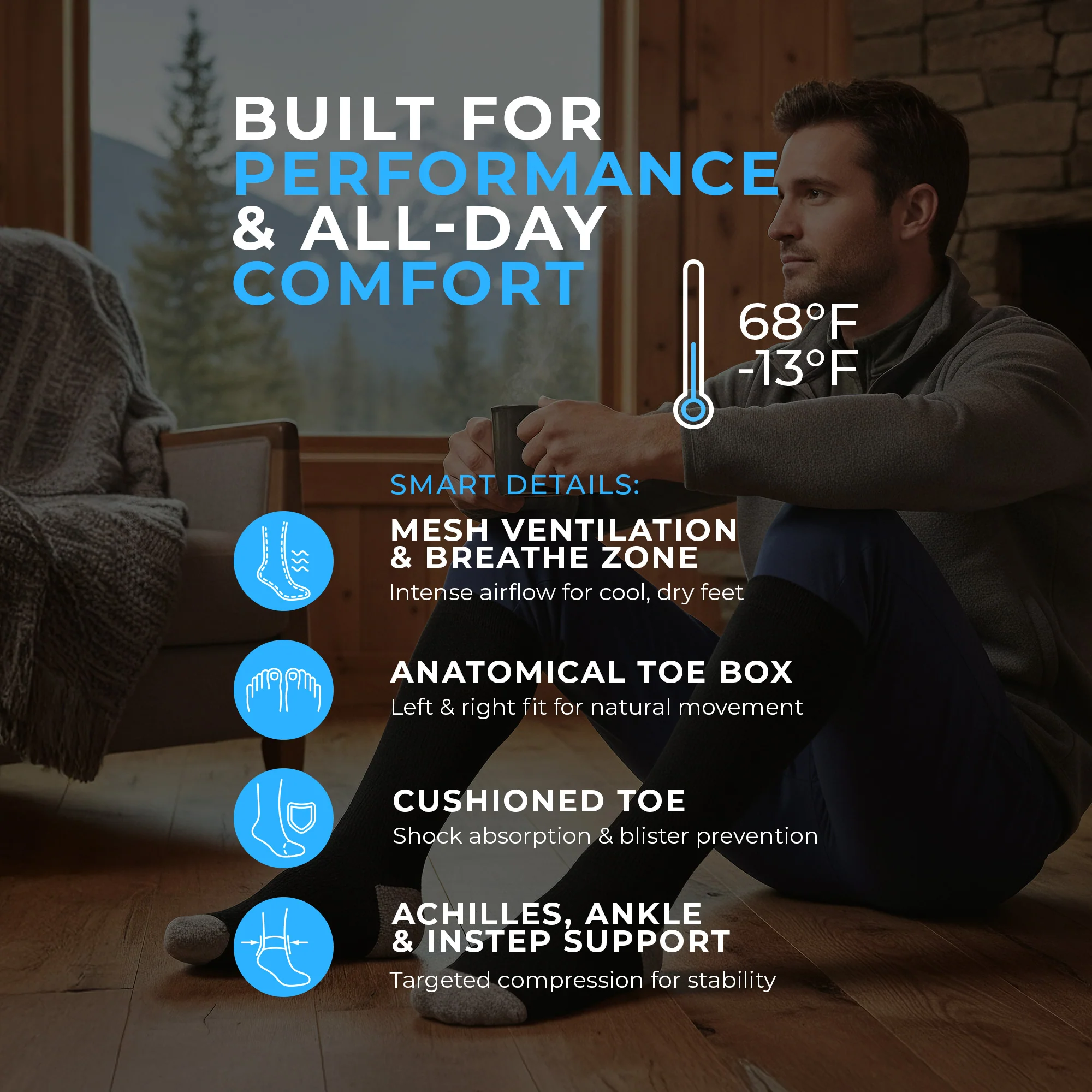 High Performance Ski Socks For Men - Image 5