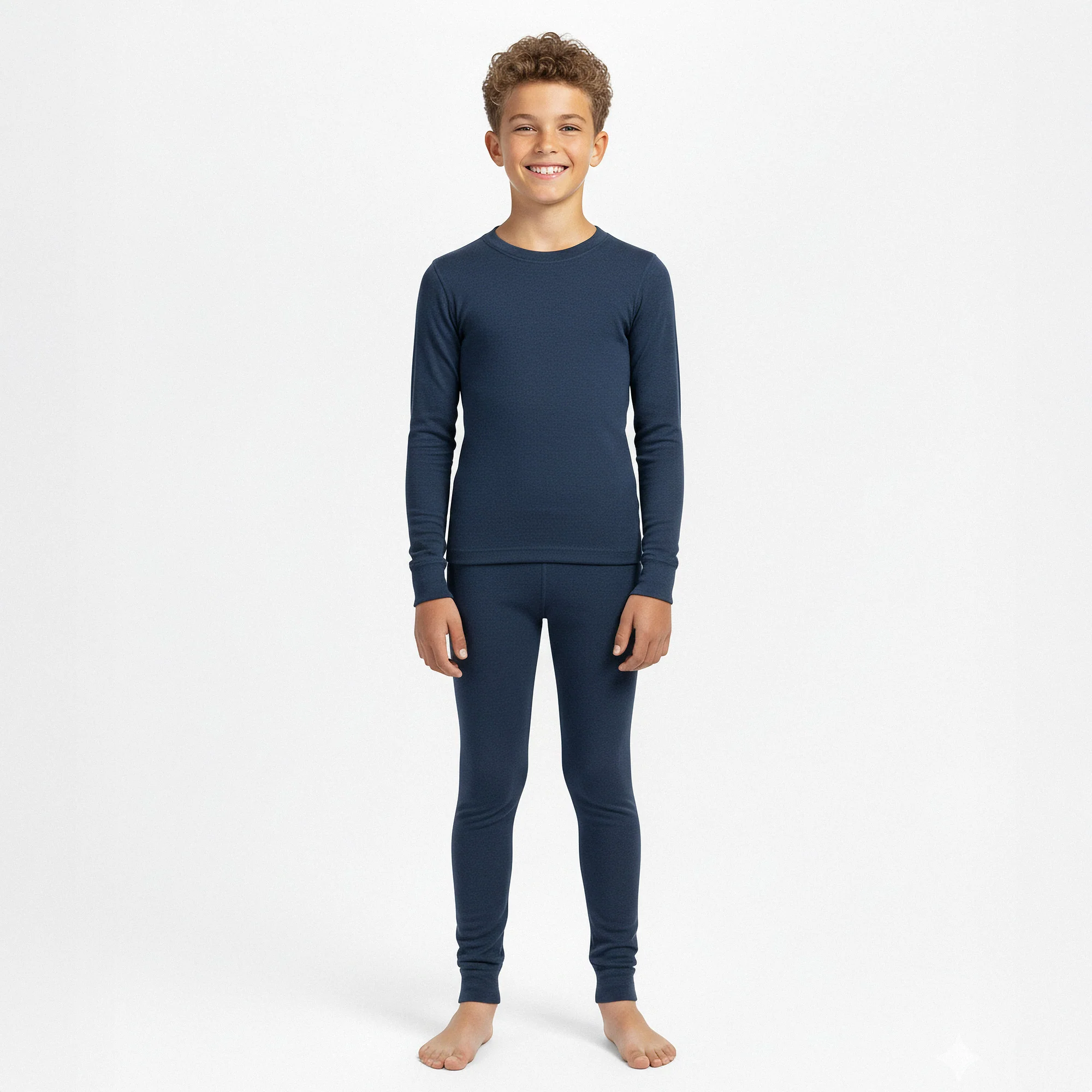 Kids' 160 Long Sleeve & Bottom 2-Piece Denim - Image 5