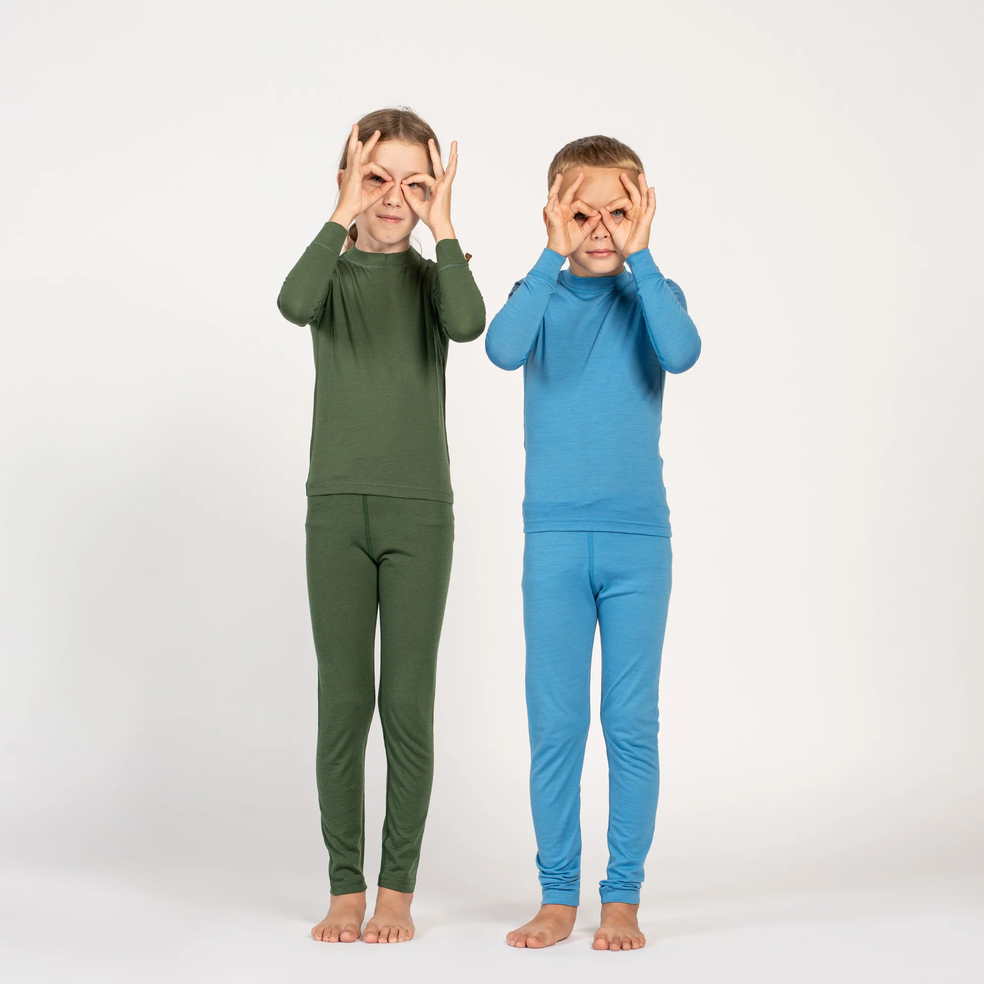 Kids' 160 Long Sleeve & Bottom 2-Piece Light Blue - Image 3