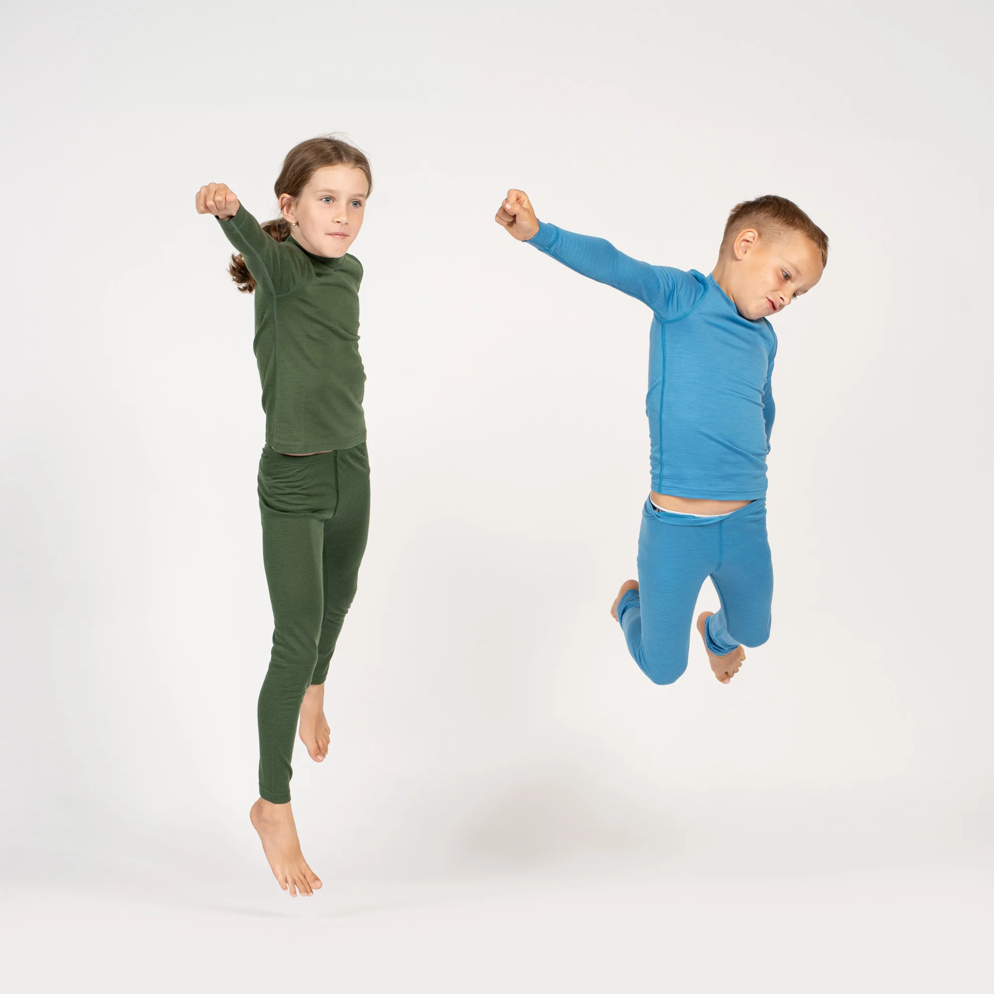 Kids' 160 Long Sleeve & Bottom 2-Piece Light Blue - Image 4