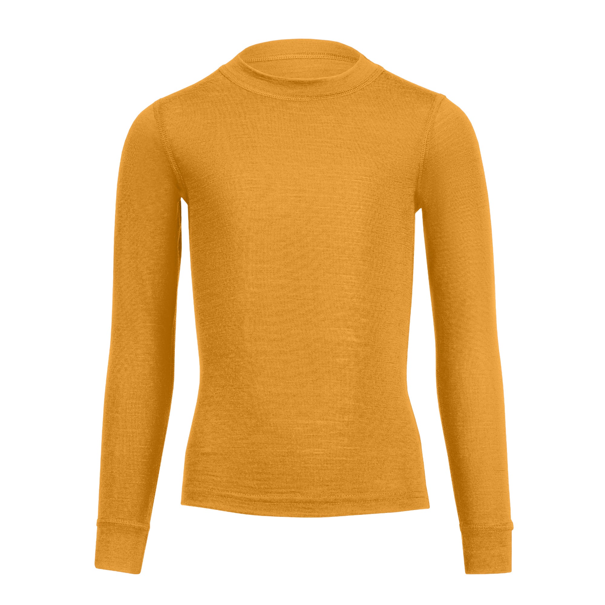 Kids' 160 Thermal Long Sleeve Crew Yellow - Image 5