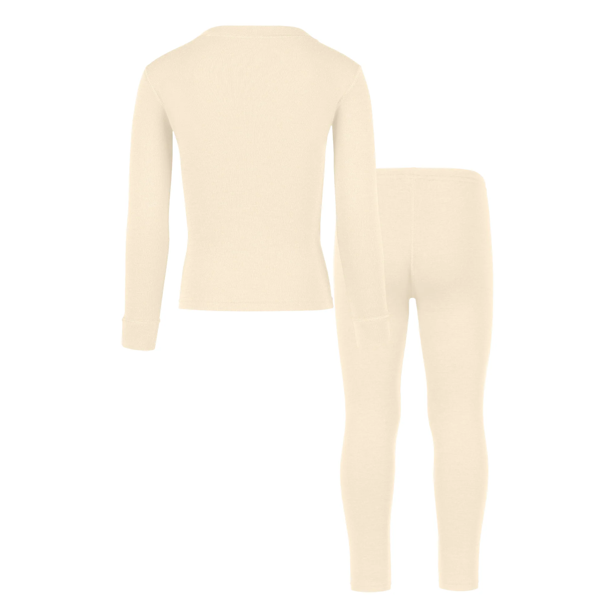 Kids' 250 Long Sleeve & Bottom 2-Piece Natural - Image 4