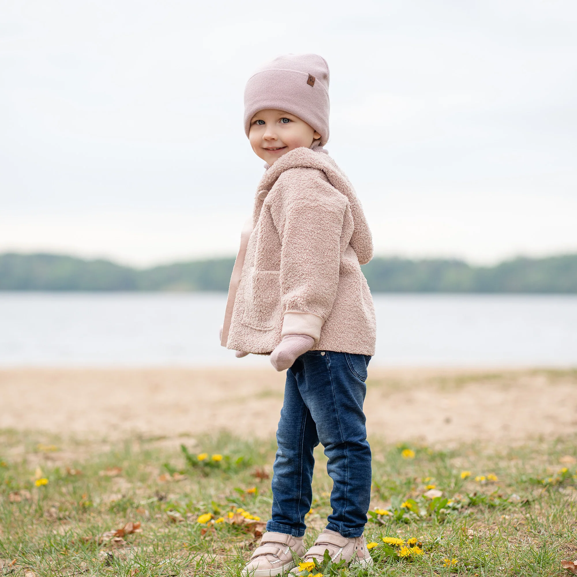 Kids' Knit Beanie Cashmere Blend - Image 6