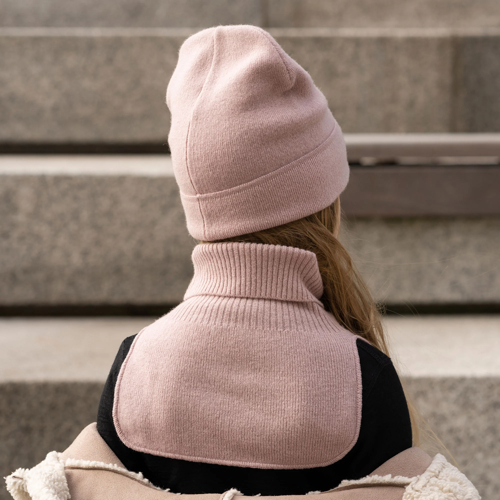 Kids' Knit Dickie Neck Warmer Cashmere Blend - Image 4