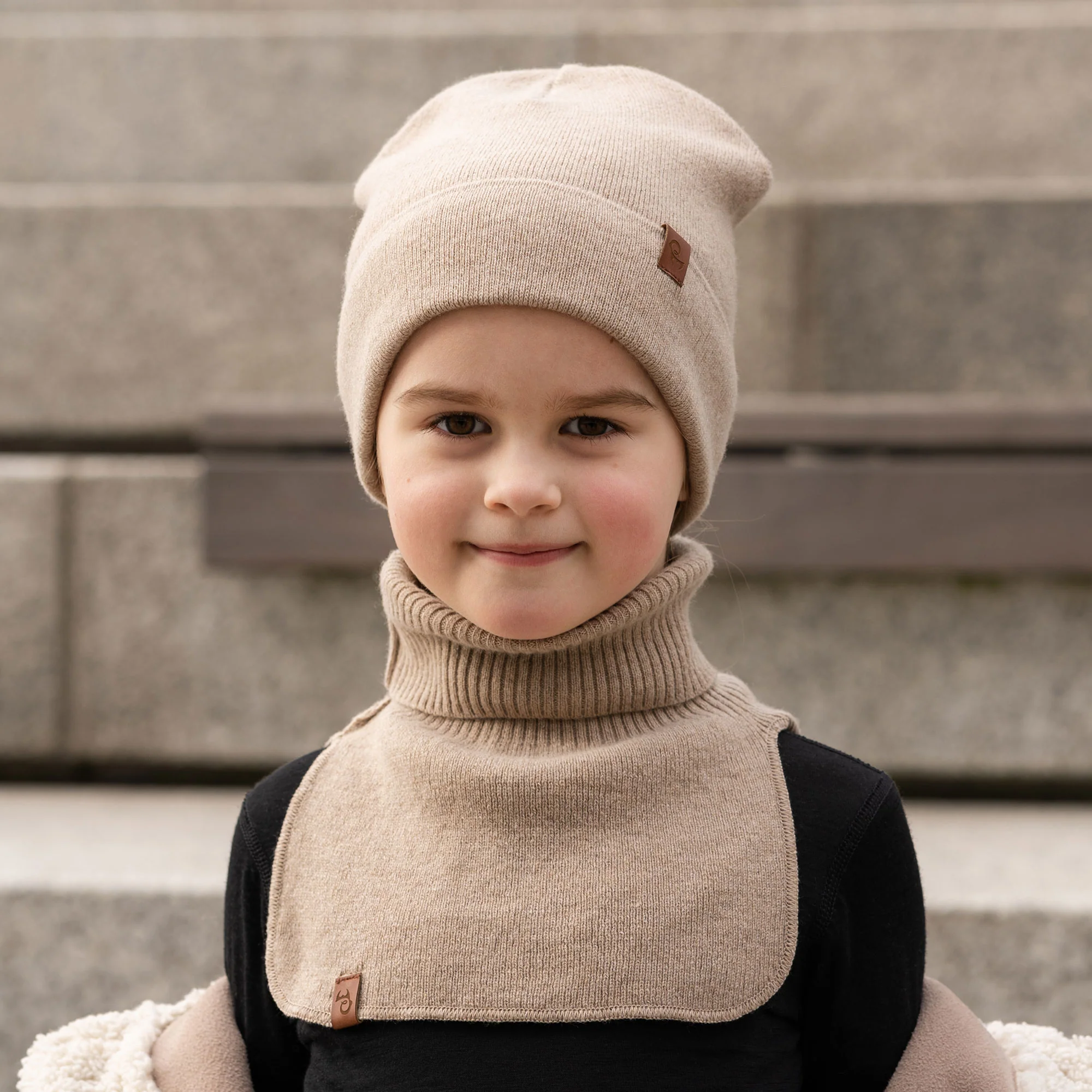 Kids' Knit Dickie Neck Warmer Cashmere Blend - Image 5