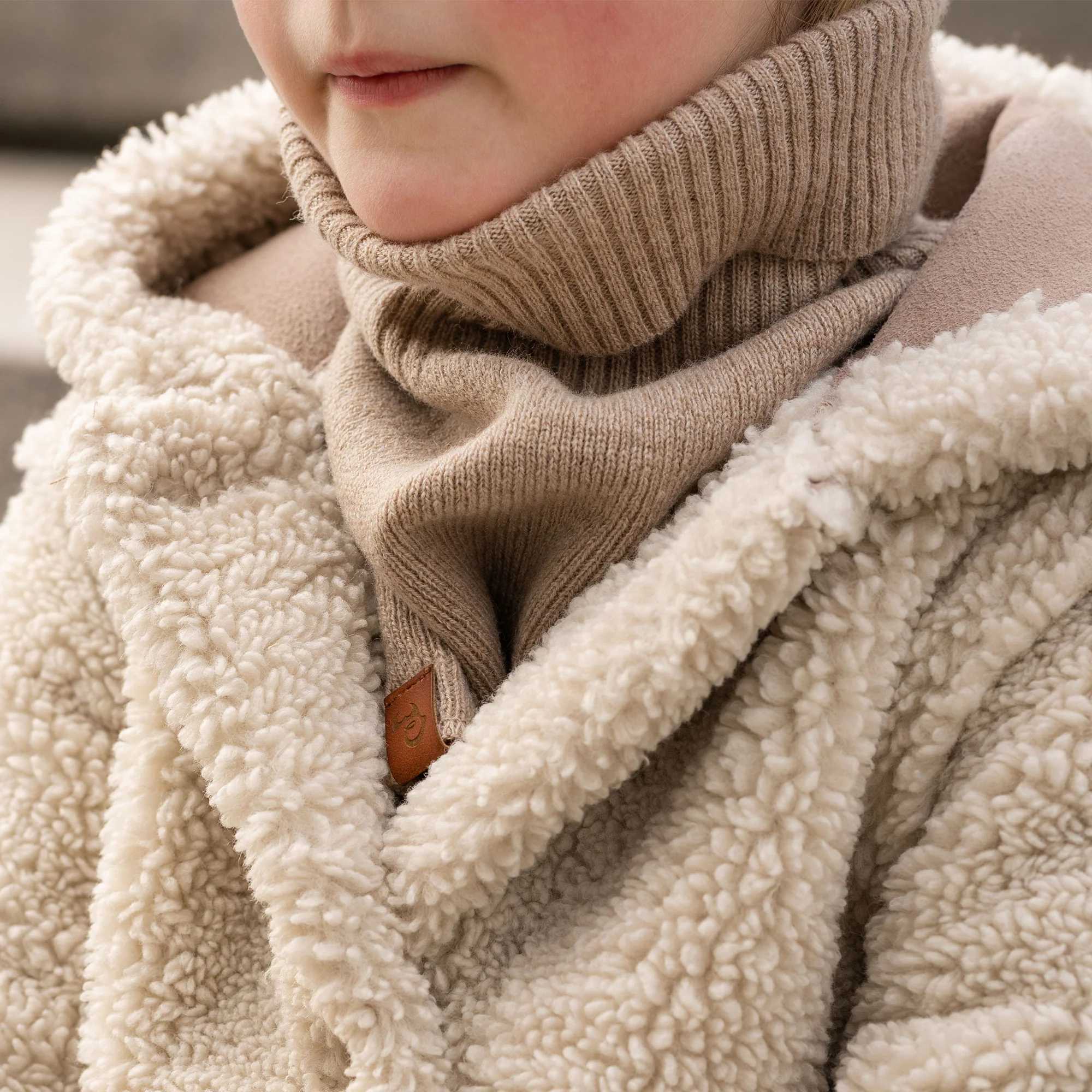 Kids' Knit Dickie Neck Warmer Cashmere Blend - Image 6