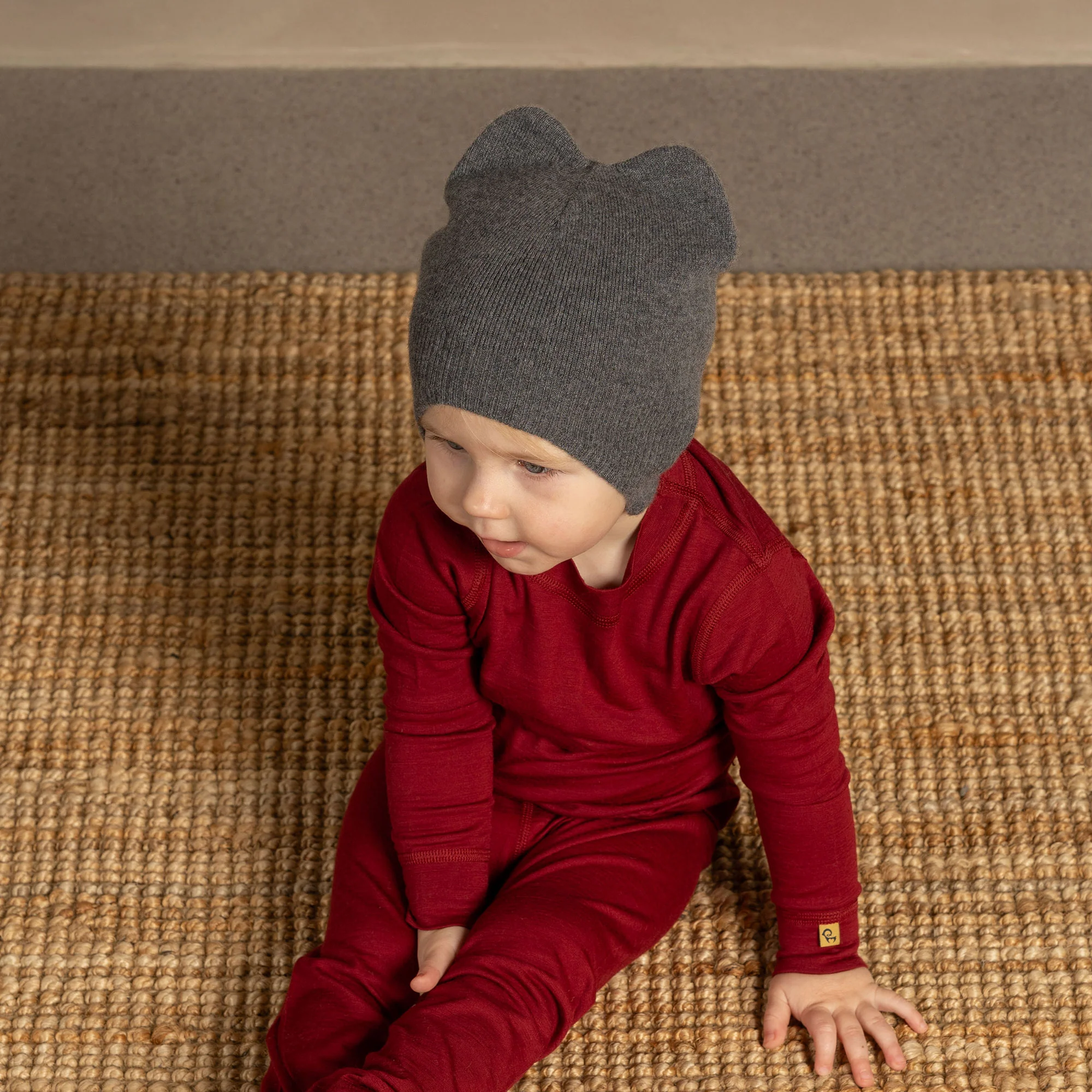 Kids' Knit Ear Flaps Beanie Cashmere Blend - Image 3