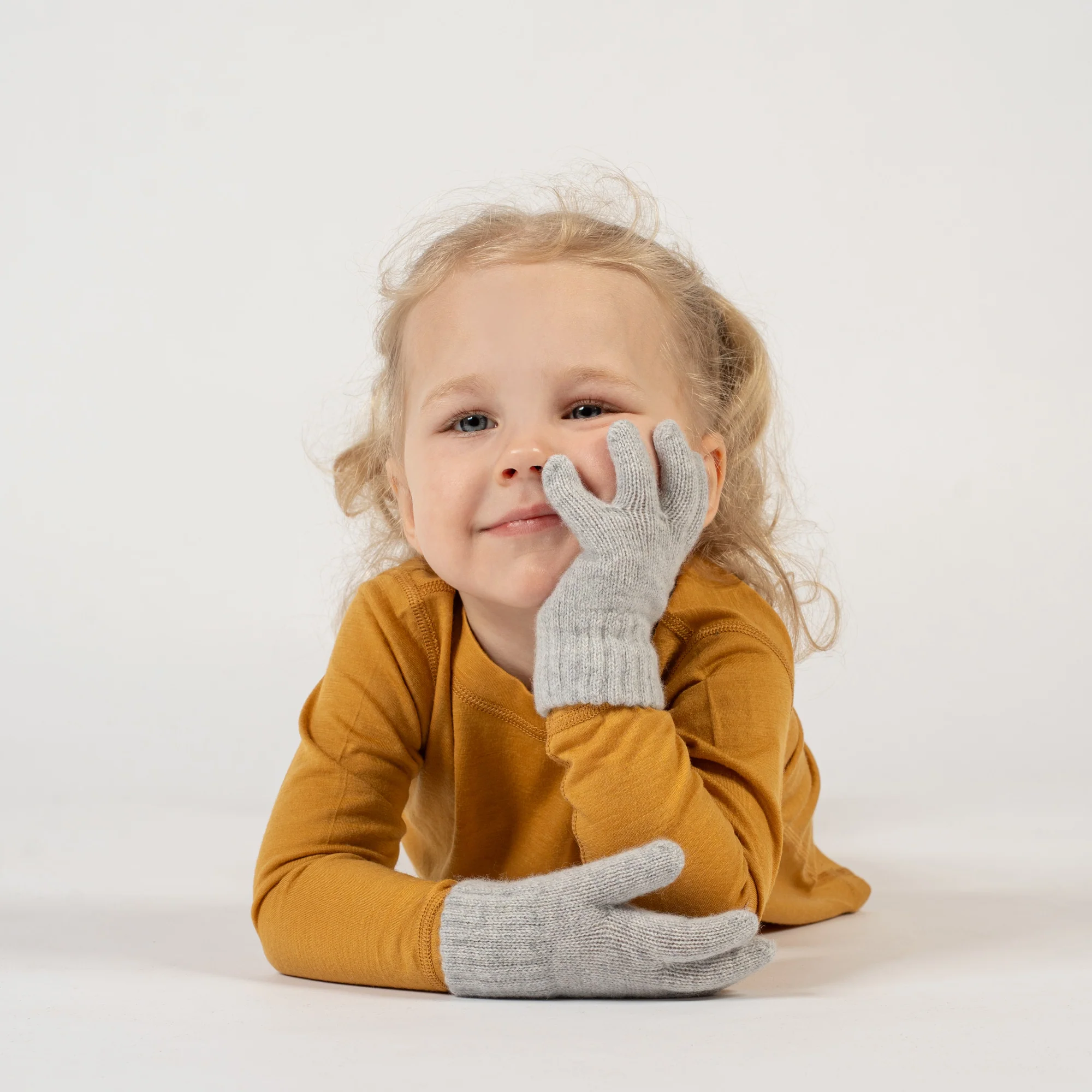 Kids' Knit Gloves Cashmere Blend - Image 14