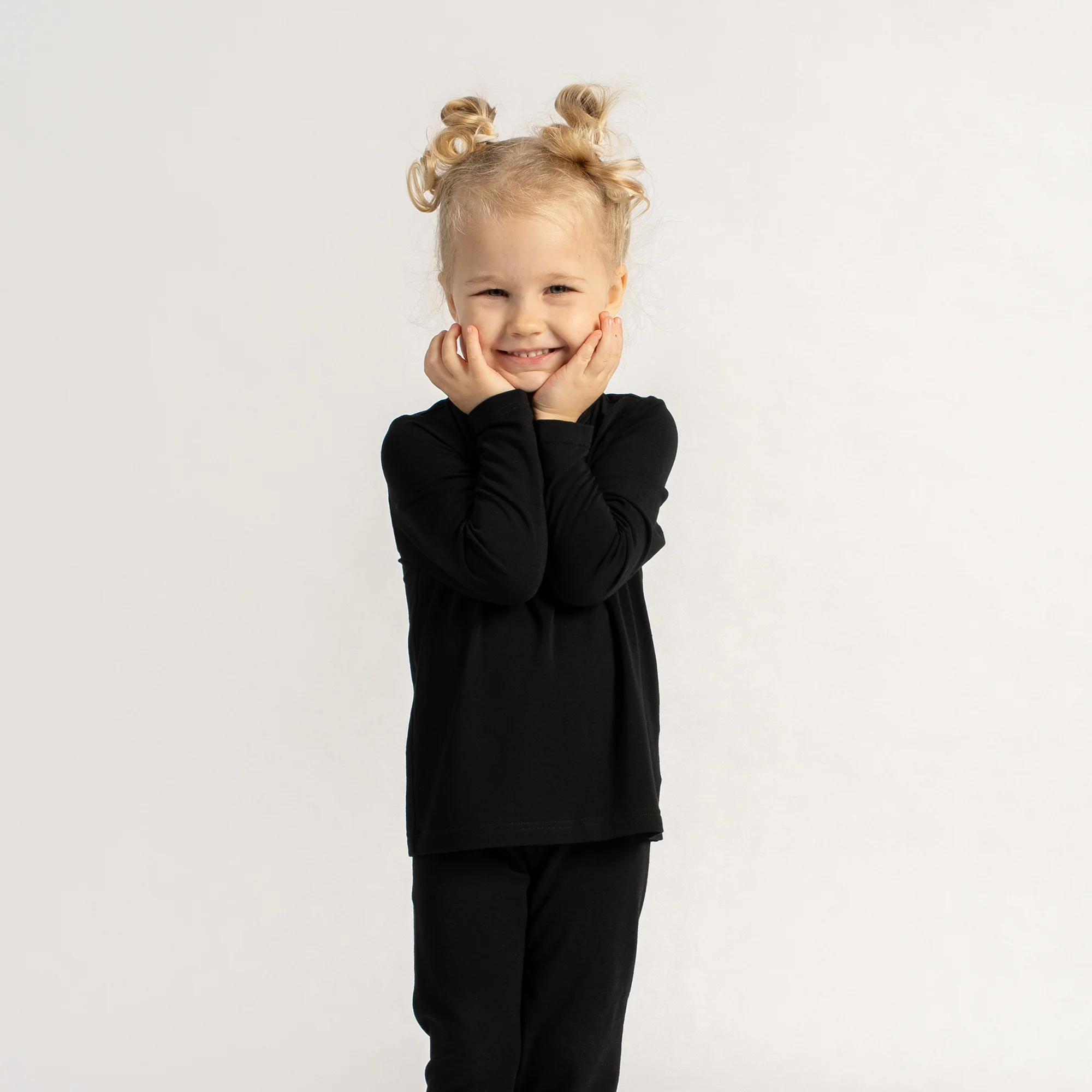 Kids' Soft Bamboo Long Sleeve & Bottom 2-Piece Set - Image 16