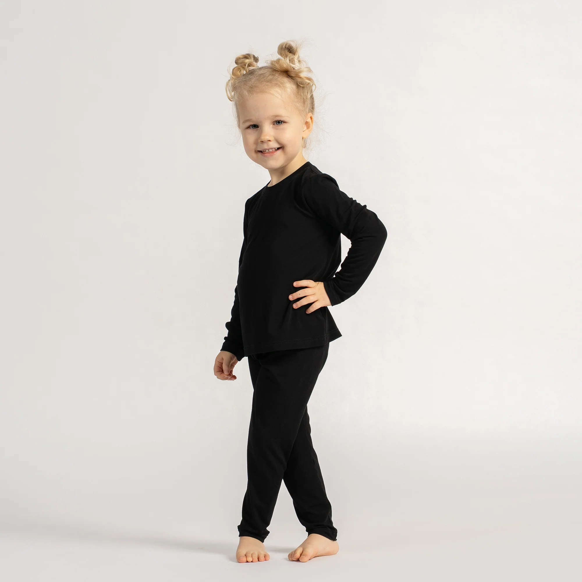 Kids' Soft Bamboo Long Sleeve & Bottom 2-Piece Set - Image 15