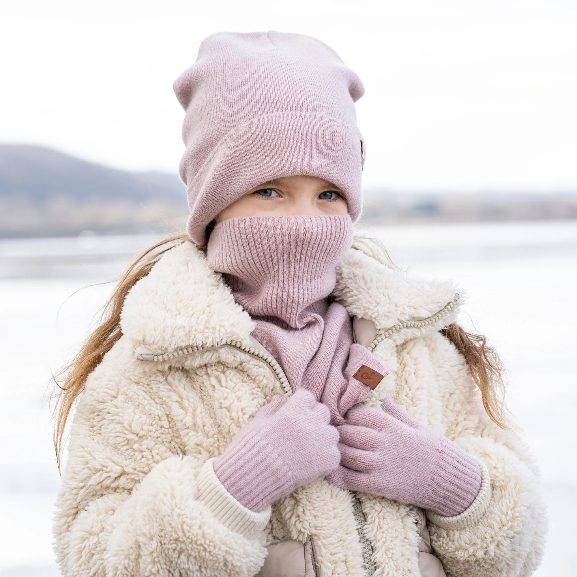 Kids' Knit Beanie, Dickie & Gloves 3-Piece - Image 3
