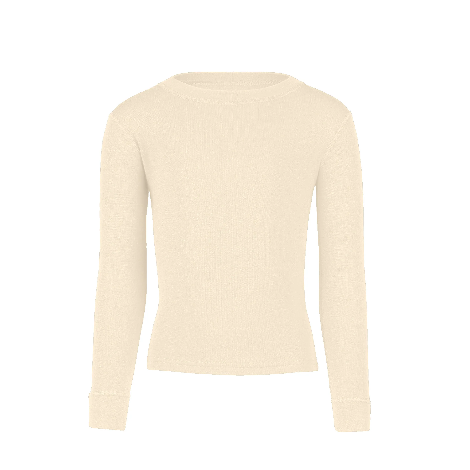Kids' 250 Thermal Long Sleeve Crew Natural - Image 3