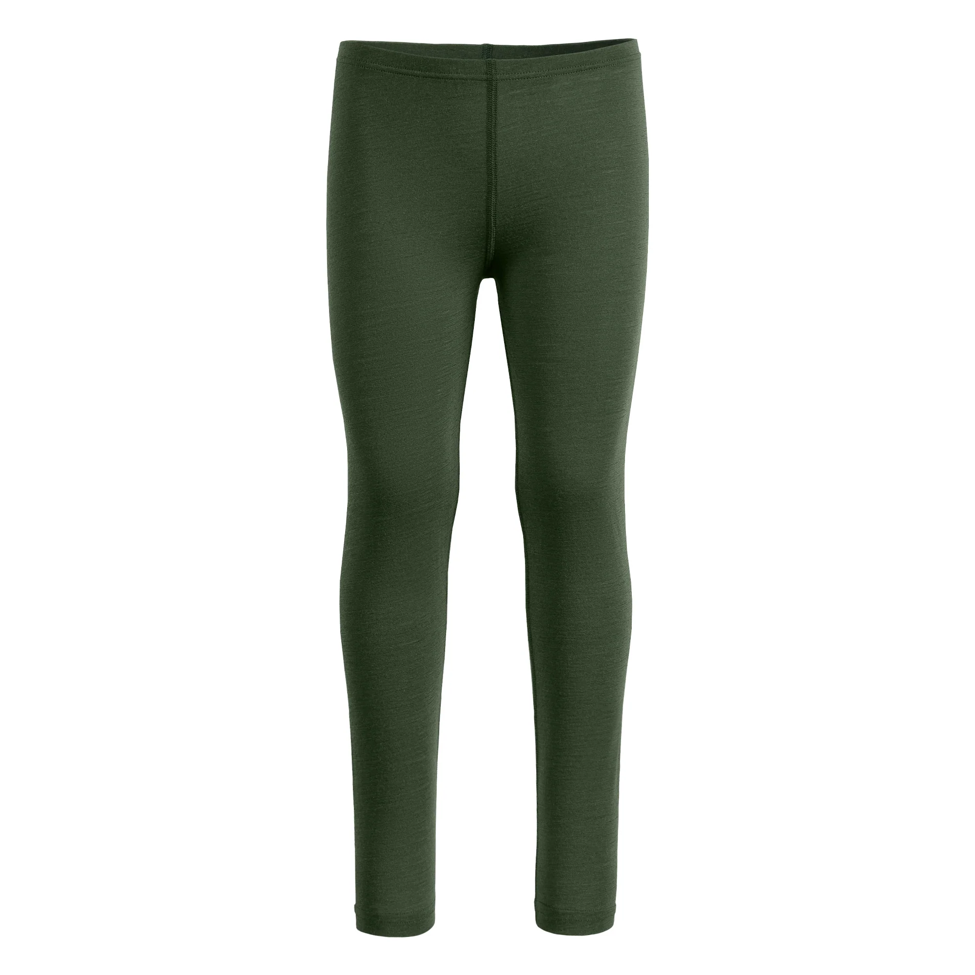 Kids' 160 Merino Pants Dark Green - Image 3