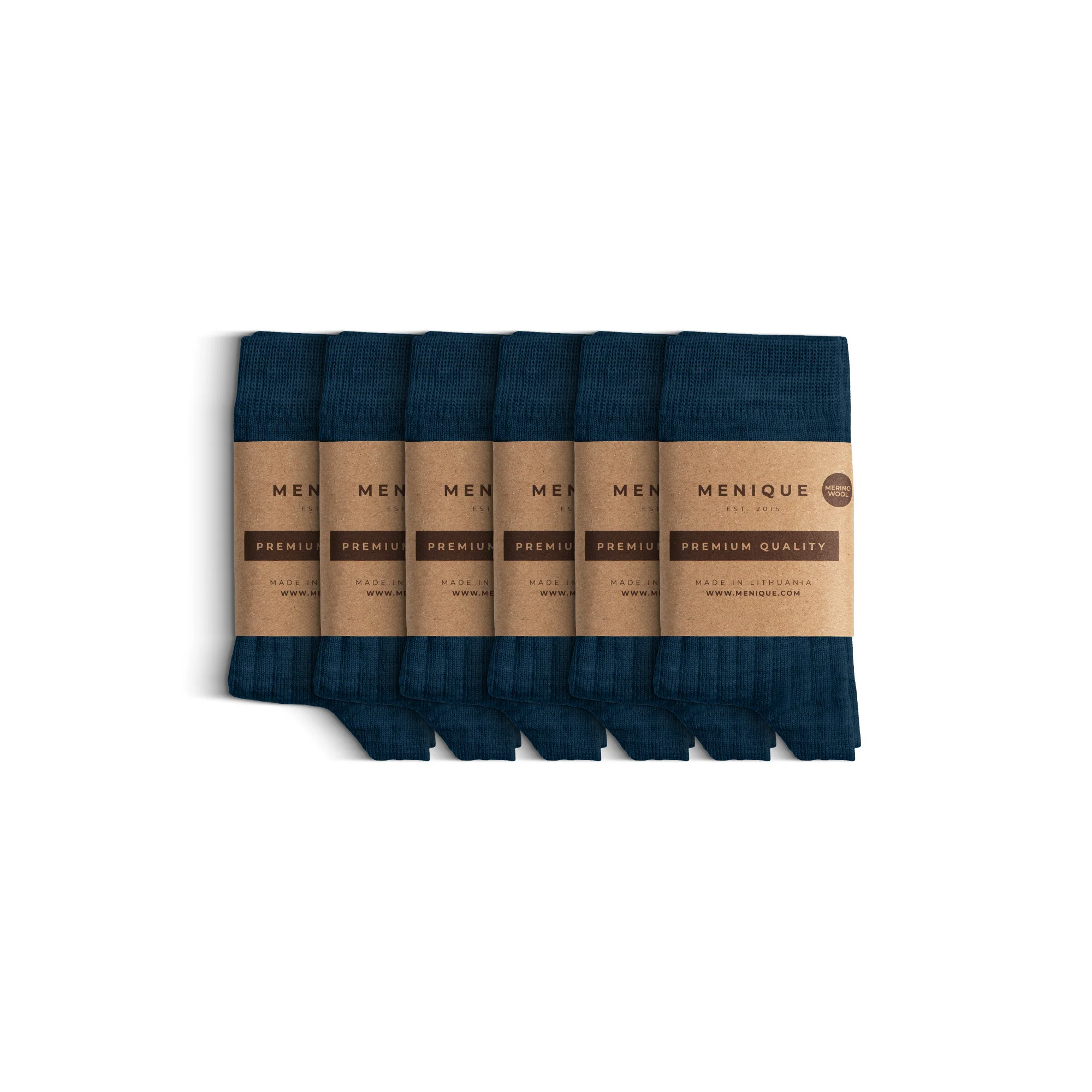 Kids' Merino Rib Crew Socks 6-Pack - Image 3