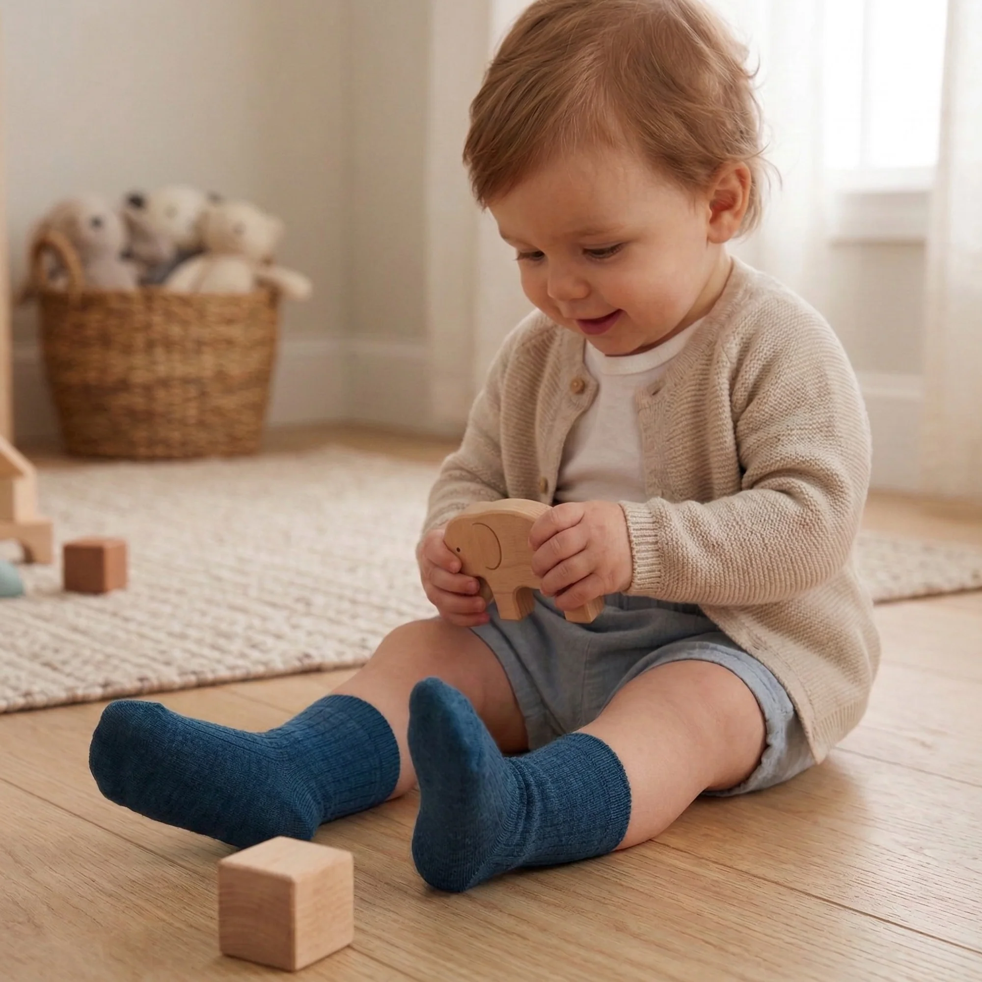 Kids' Breathable Merino Rib Crew Socks - Image 9