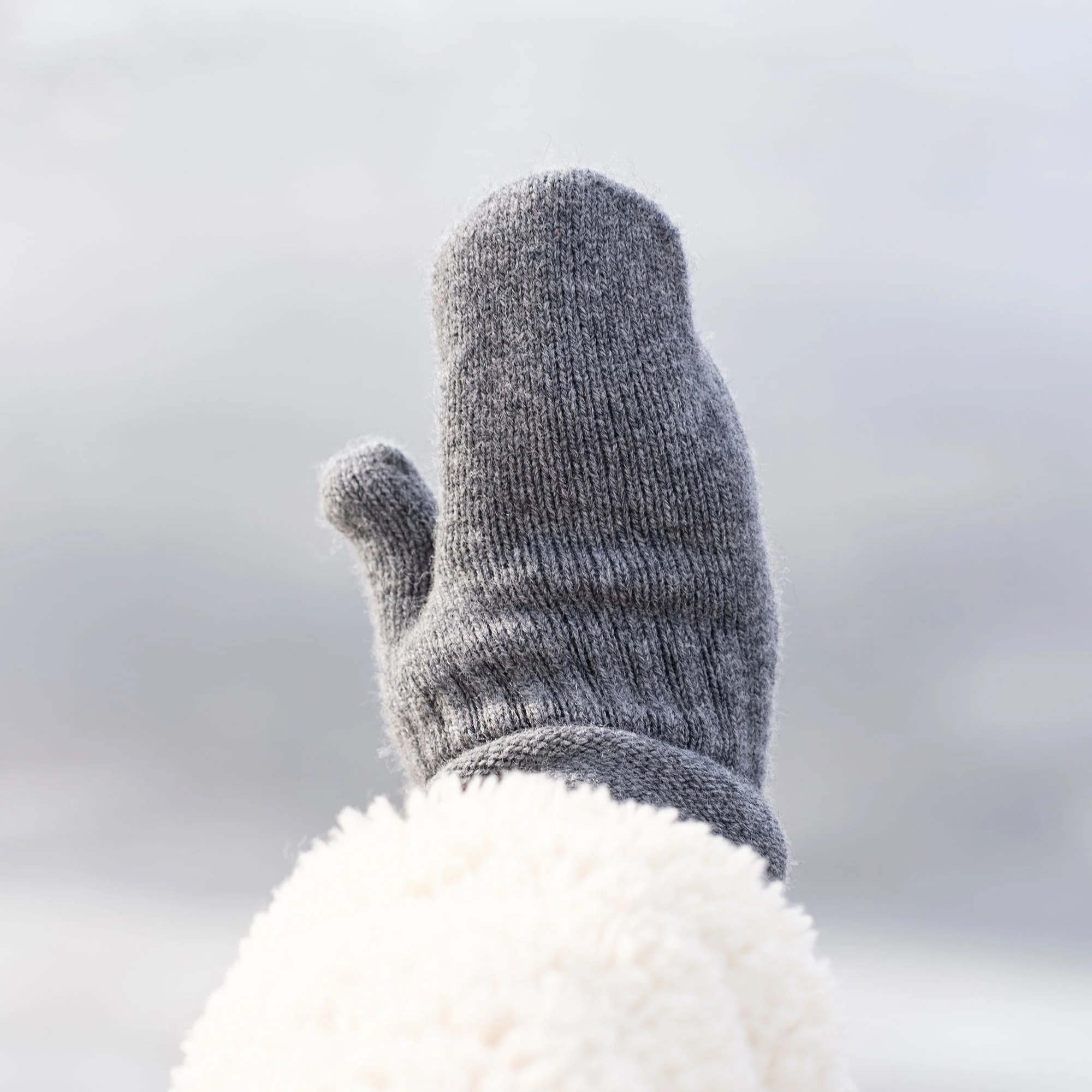 Kids' Knit Mittens Cashmere Blend - Image 3