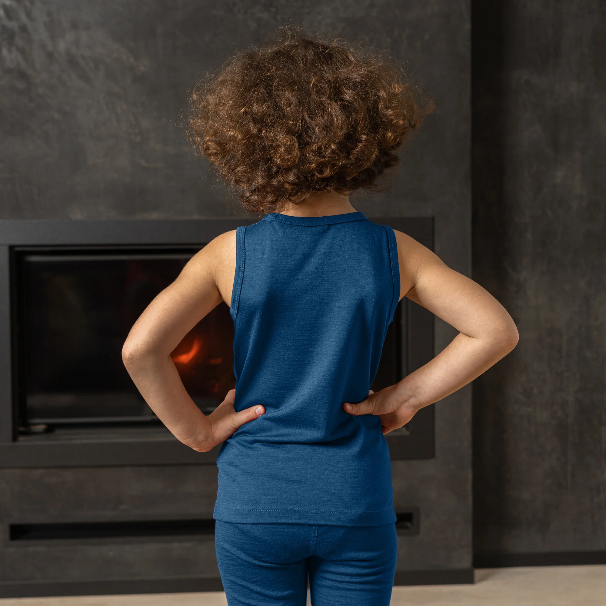 Kids' Sleeveless Singlet Denim - Image 6