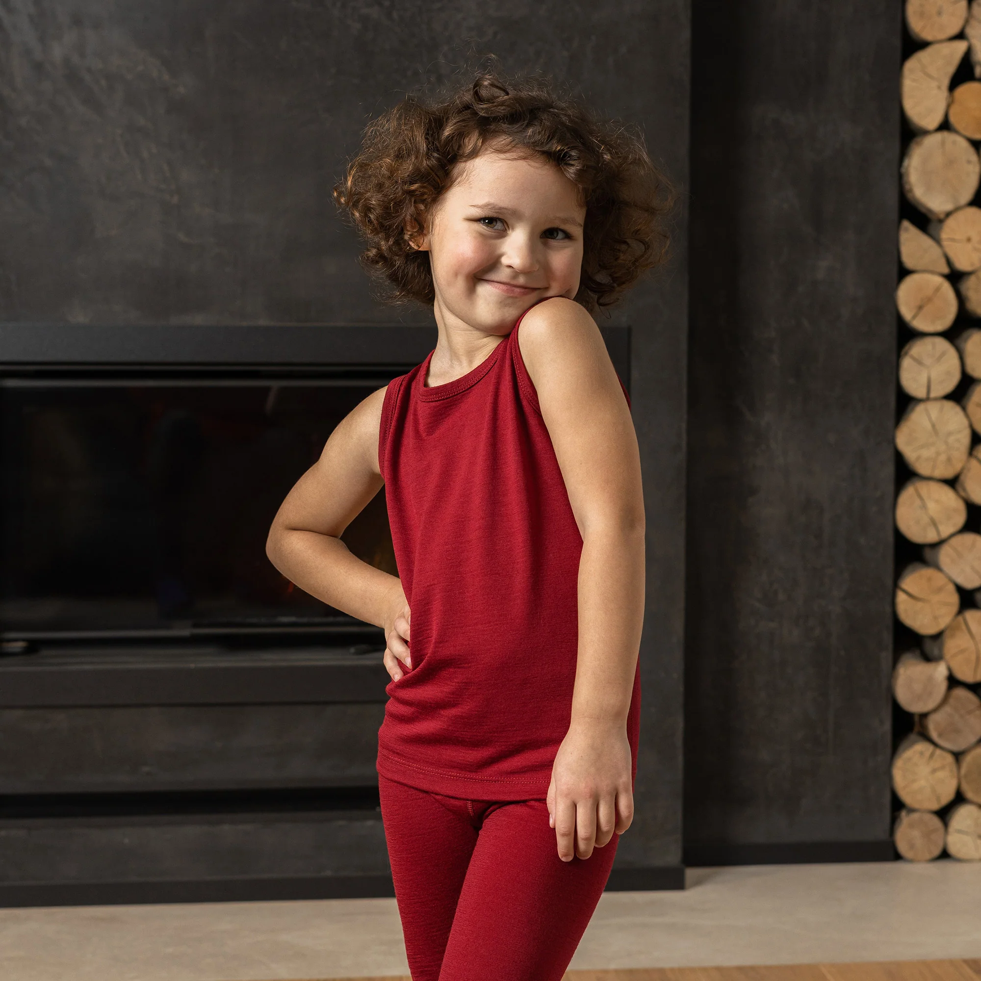 Kids' Tank Top Royal Cherry - Image 5