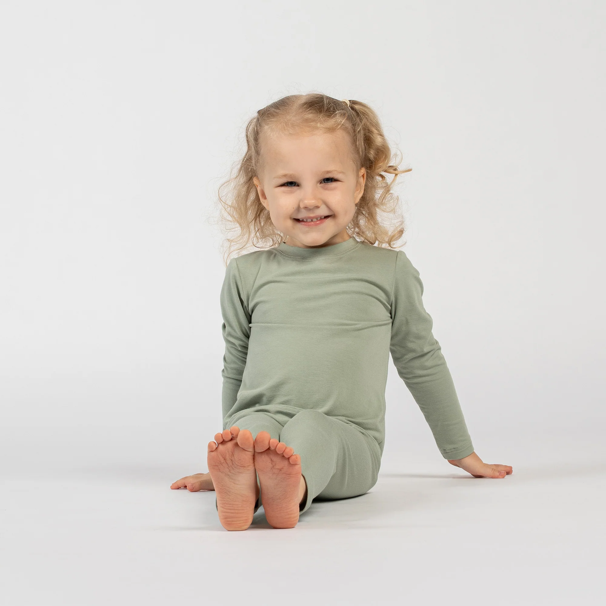 Kids' Soft Bamboo Long Sleeve & Bottom 2-Piece Set - Image 7
