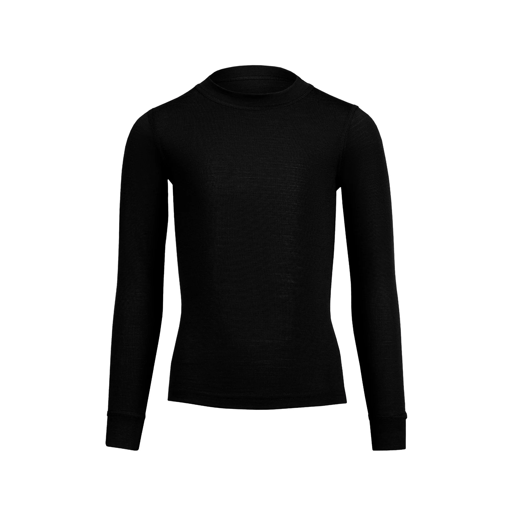Kids' 160 Thermal Long Sleeve Crew Black - Image 5