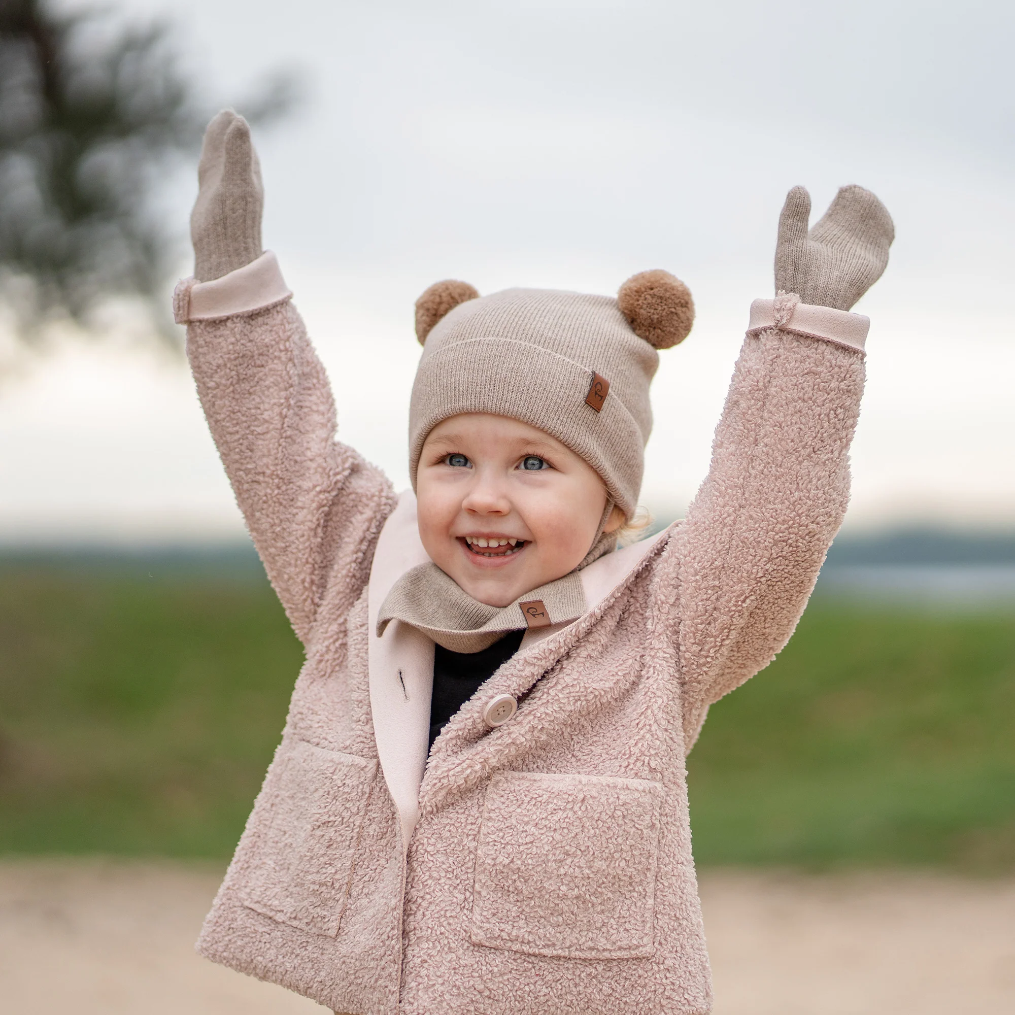 Knit Baby Beanie, Dickie & Mittens 3-Piece - Image 3