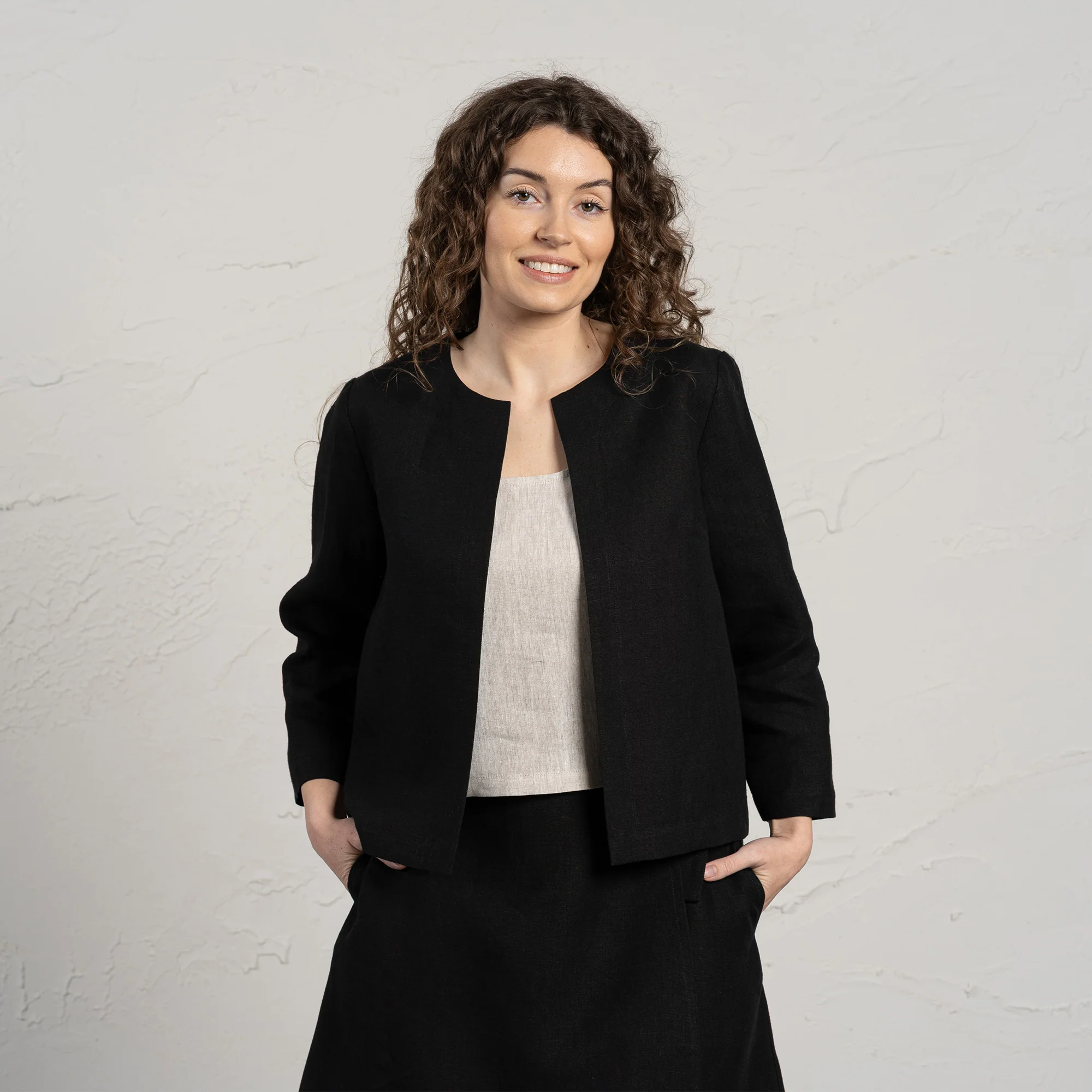 Linen Relaxed Blazer Eden - Image 8