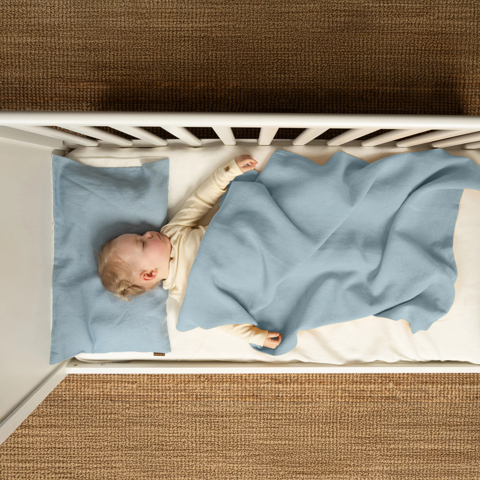 Linen Throw Blanket for Toddler - Image 4