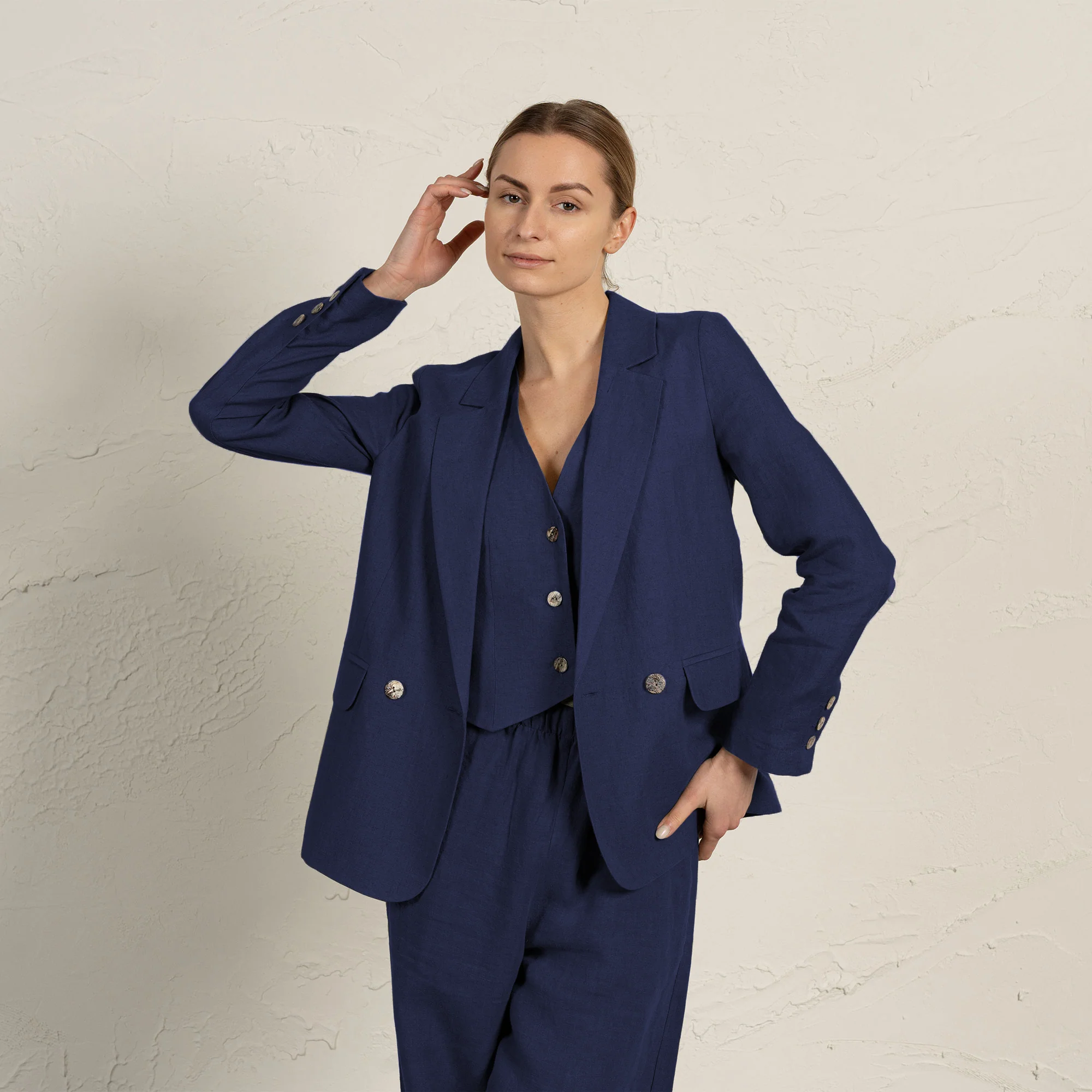 100% Linen Blazer Quin - Image 8
