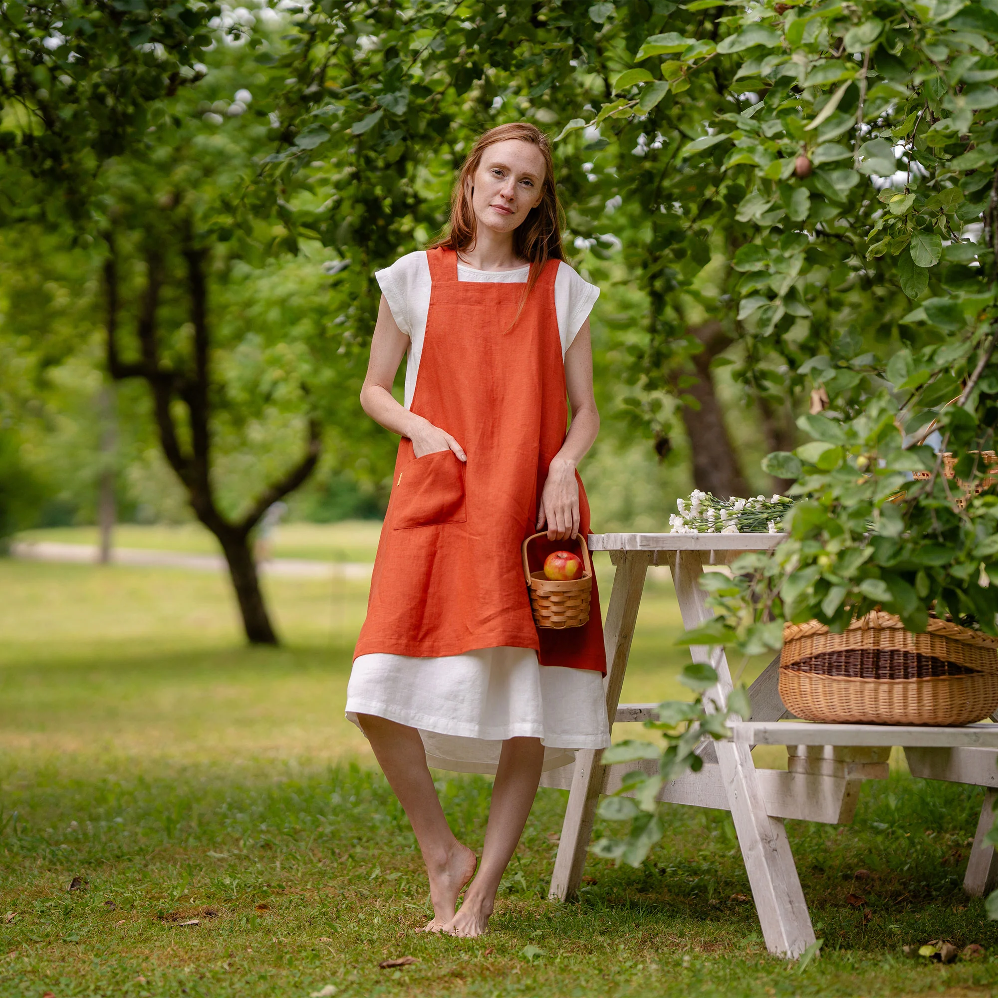 Cross-Back Japanese Apron - Image 7