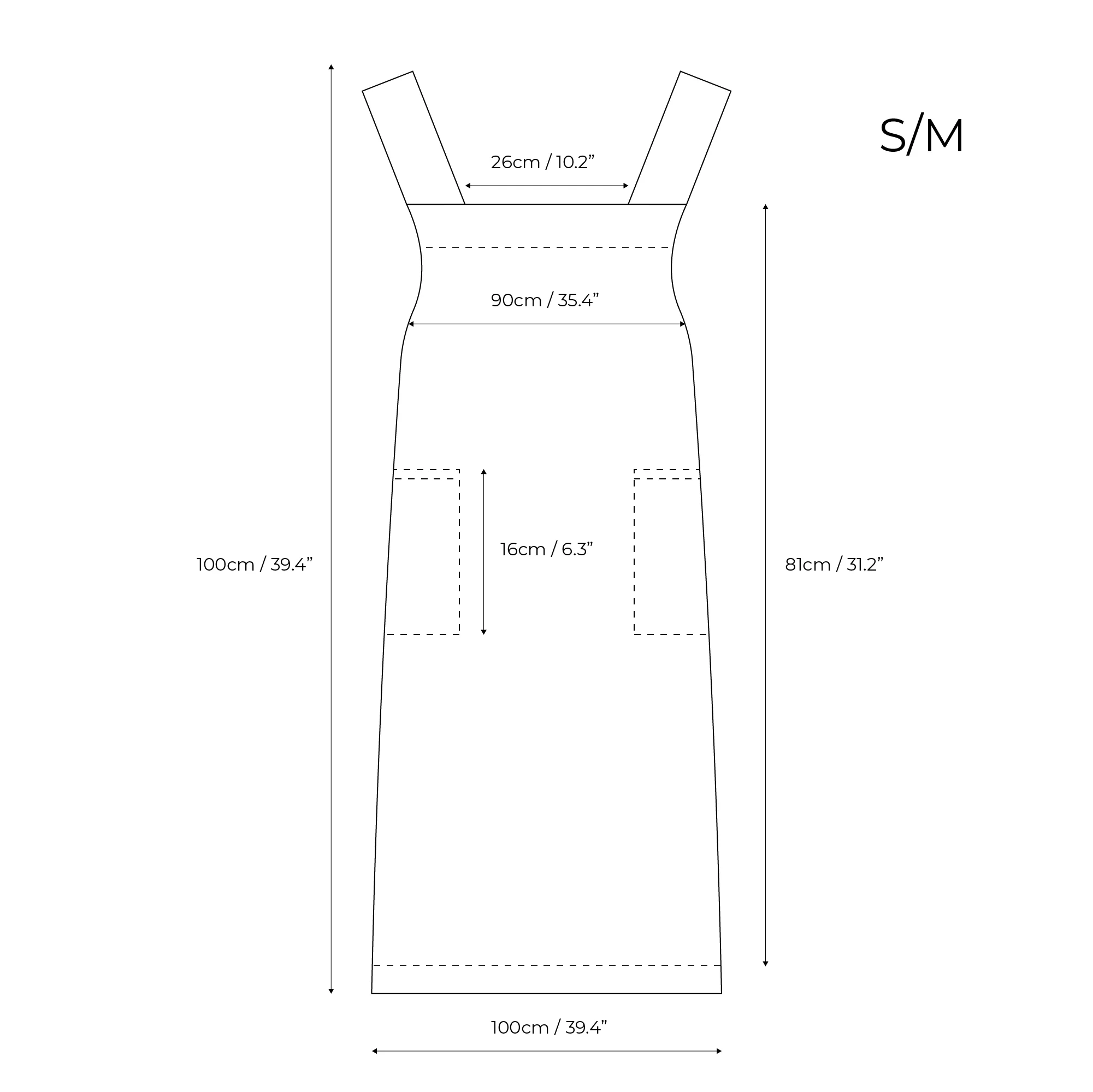 Cross-Back Japanese Apron - Image 3