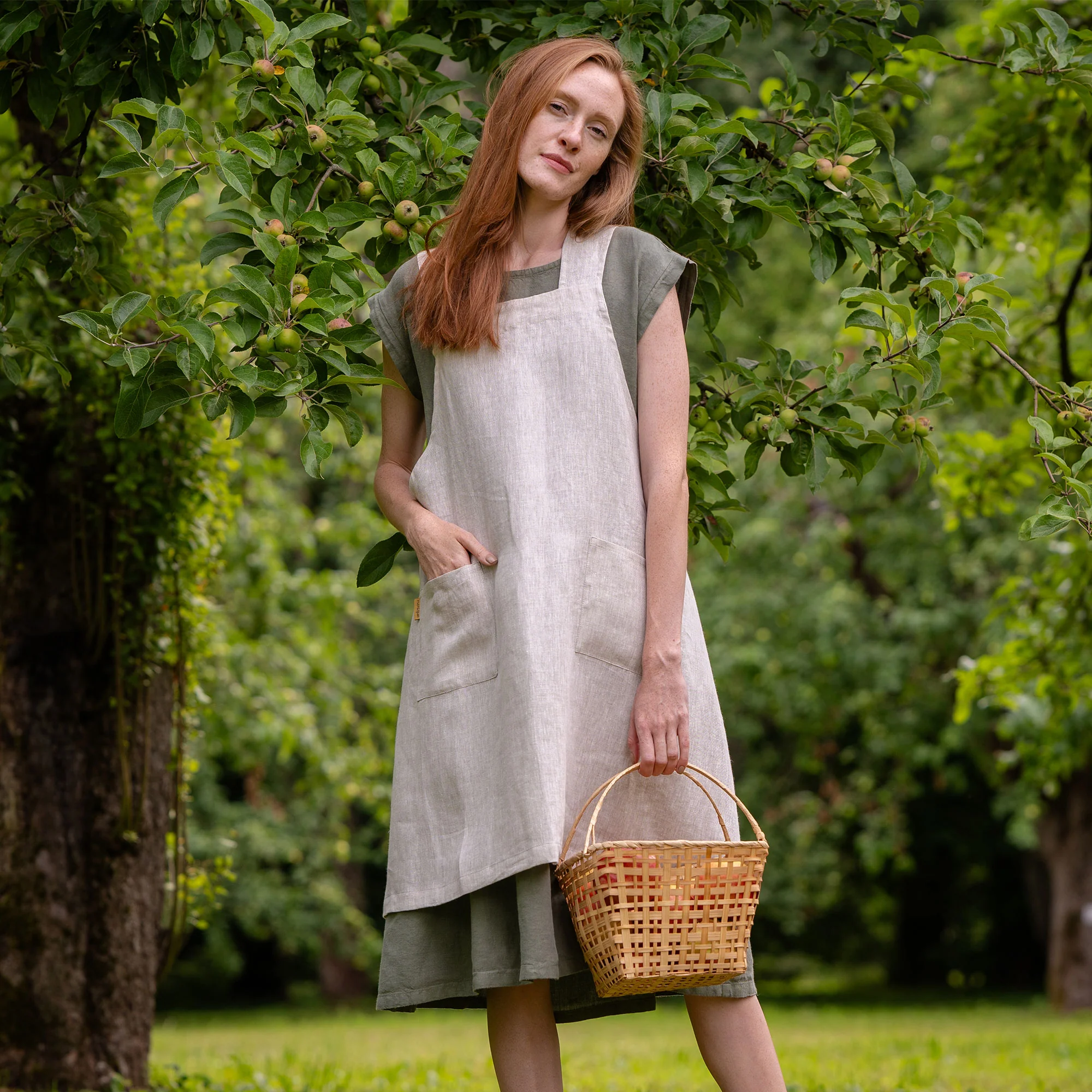 Cross-Back Japanese Apron - Image 9