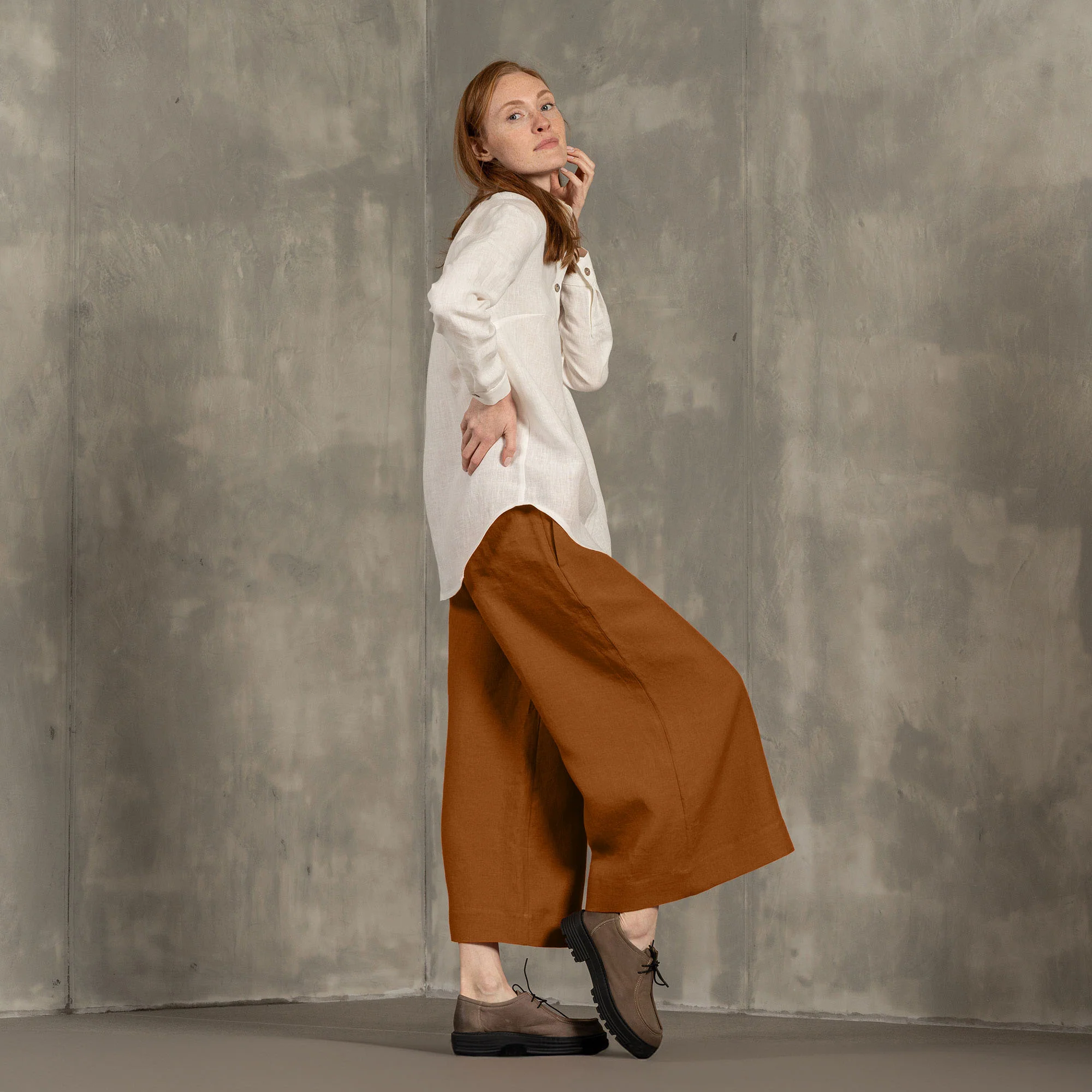 Linen Culottes Lana - Image 3
