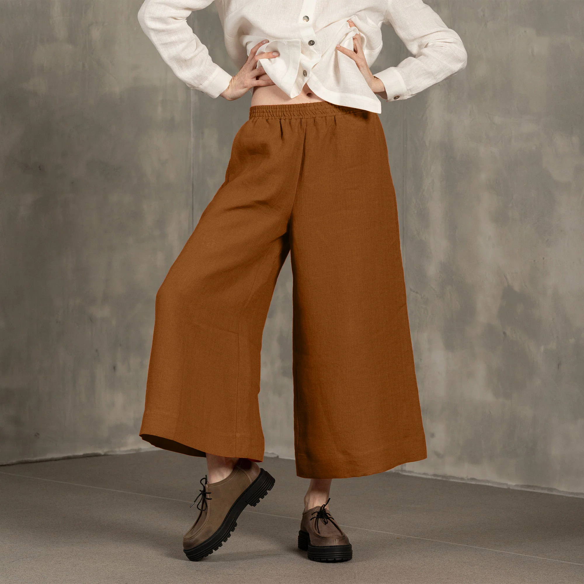Linen Culottes Lana - Image 4