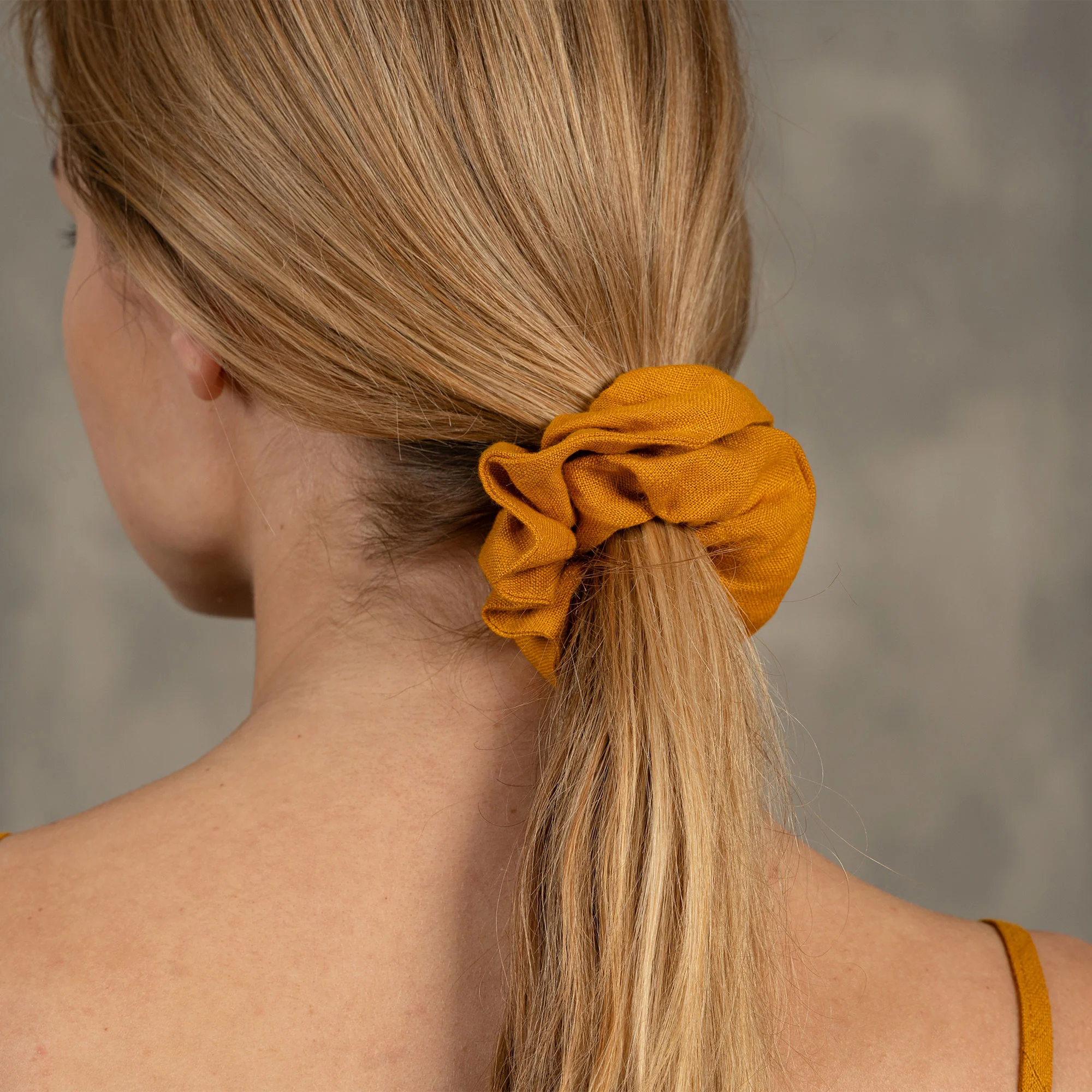 Linen Hair Scrunchie - Image 3