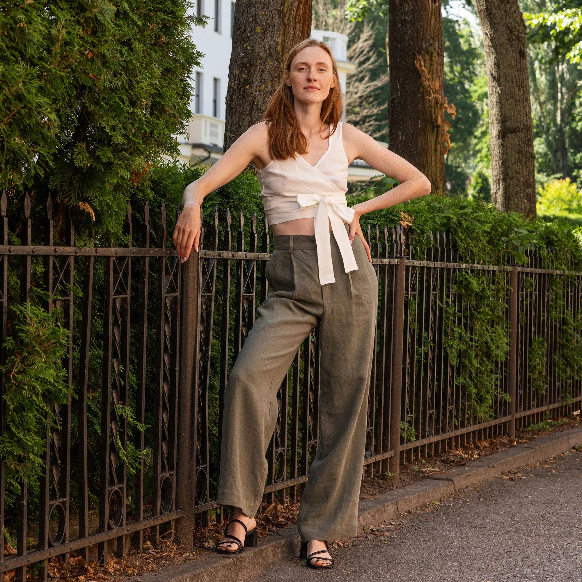 Wide Leg Pants Lotus - Image 4