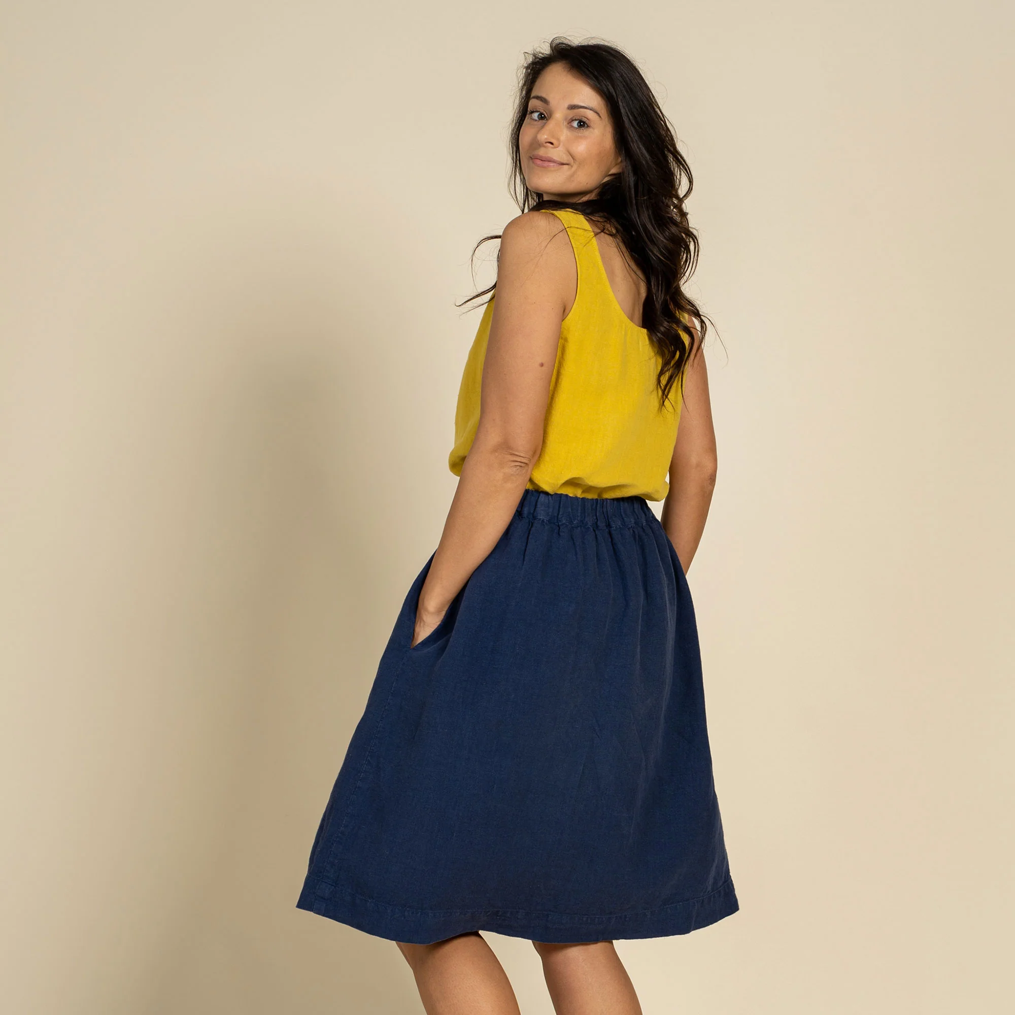 Midi Skirt Sophia Storm Blue - Image 6