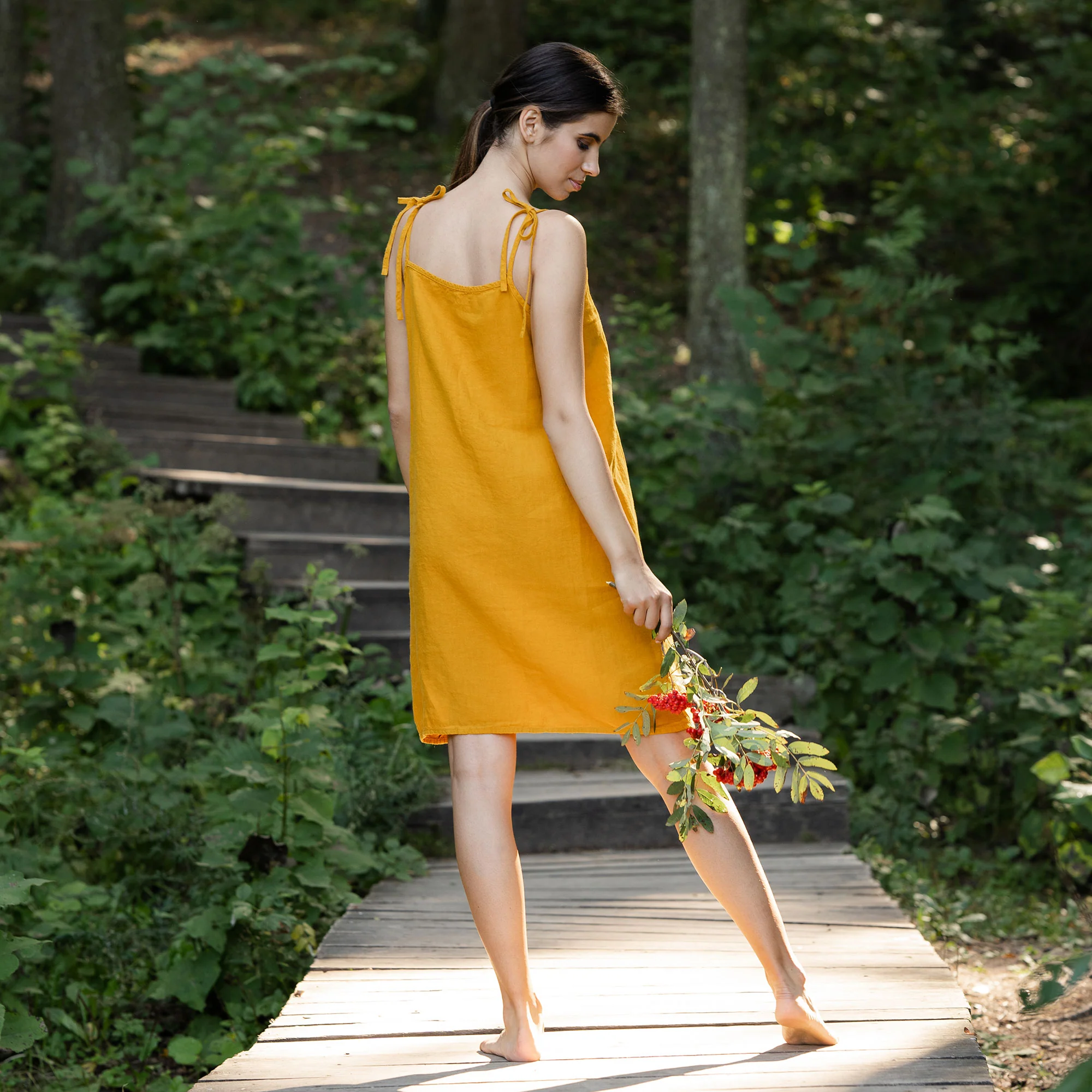 Slip Dress Liv Spicy Yellow - Image 3
