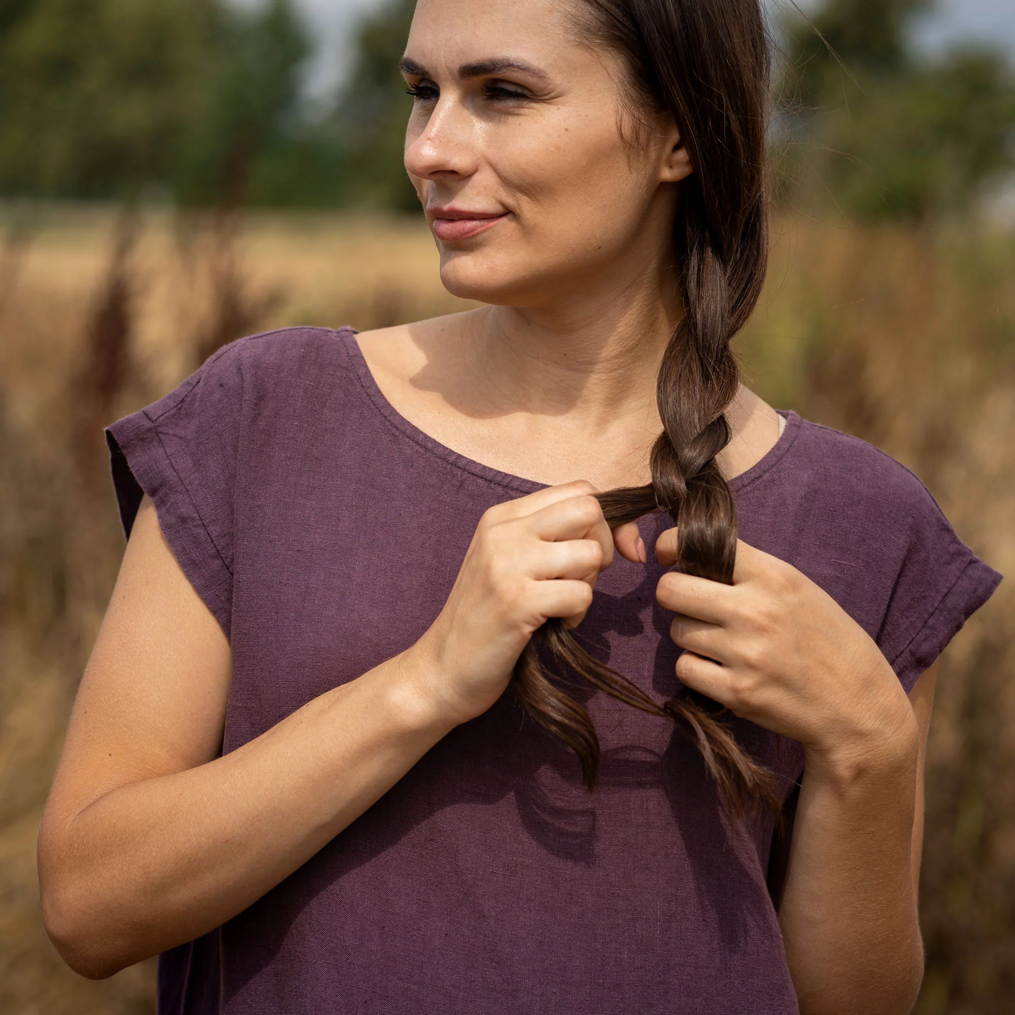 Smock Dress Cecilia Shadow Purple - Image 3