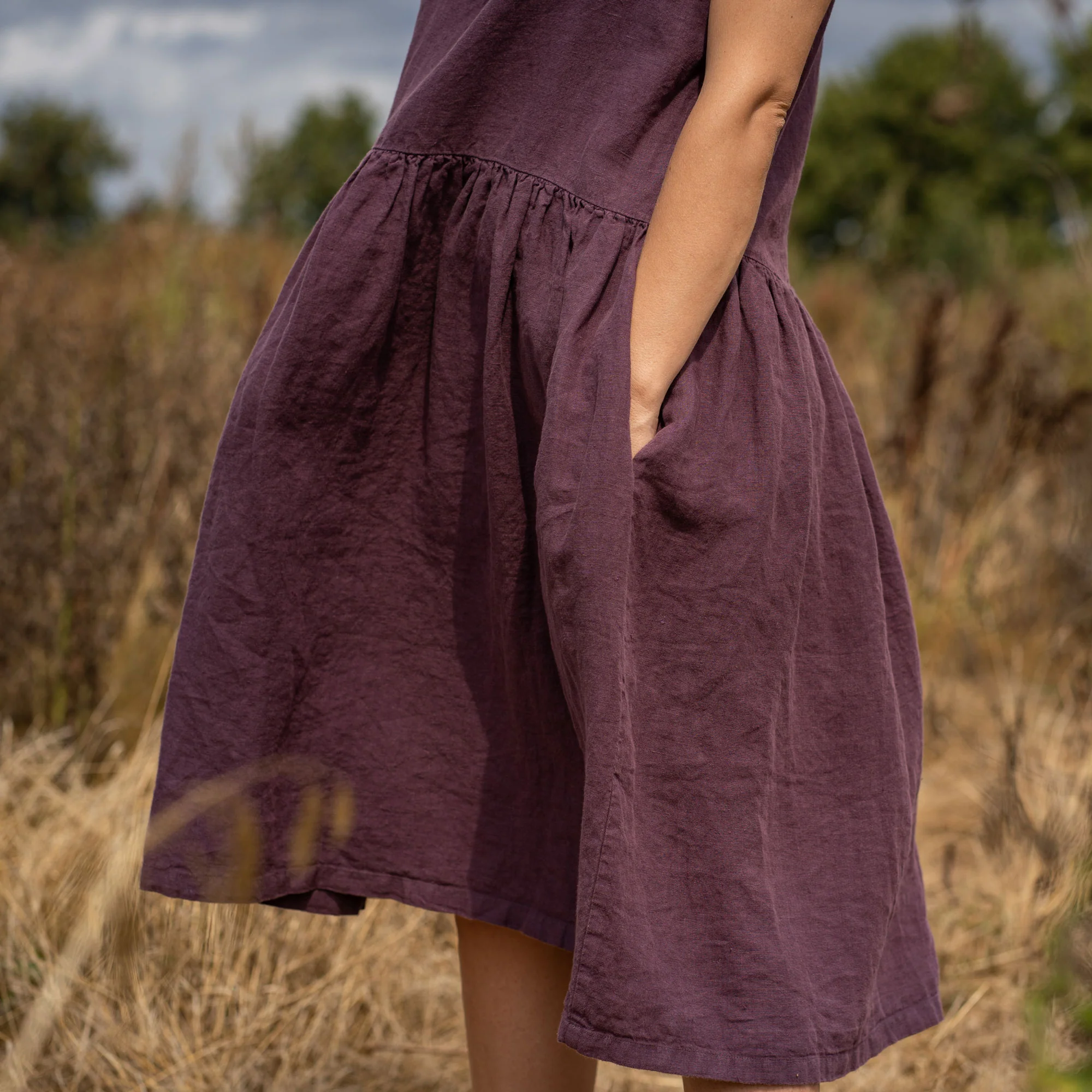 Smock Dress Cecilia Shadow Purple - Image 6