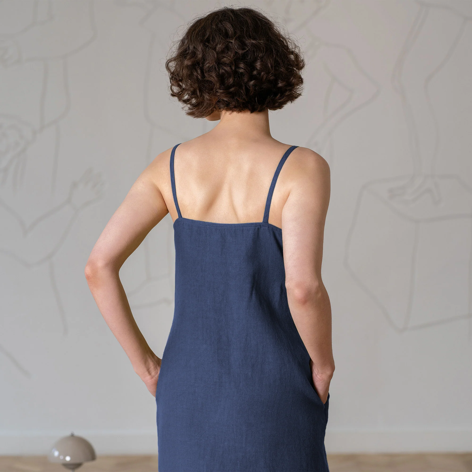 Linen Strap Dress Hope - Image 8