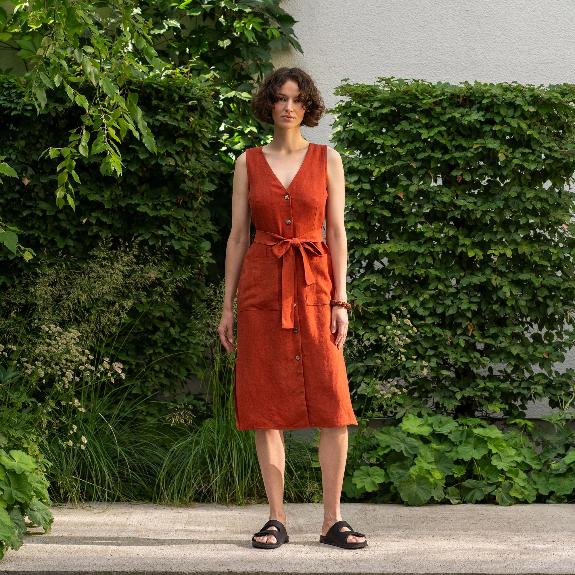Linen Safari Dress Sierra - Image 2