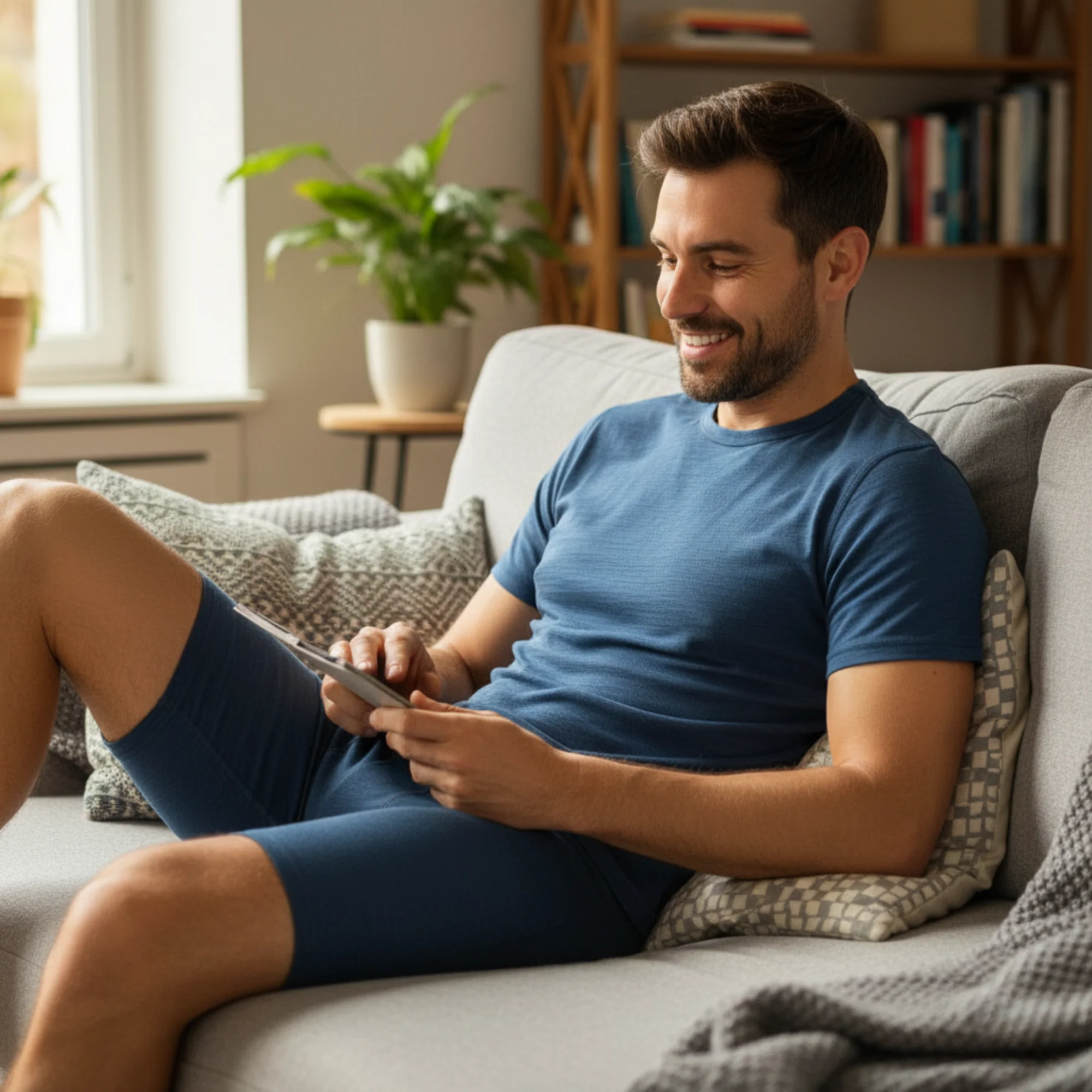 Men's T-Shirt & Boxers 2-Piece Denim - Image 4