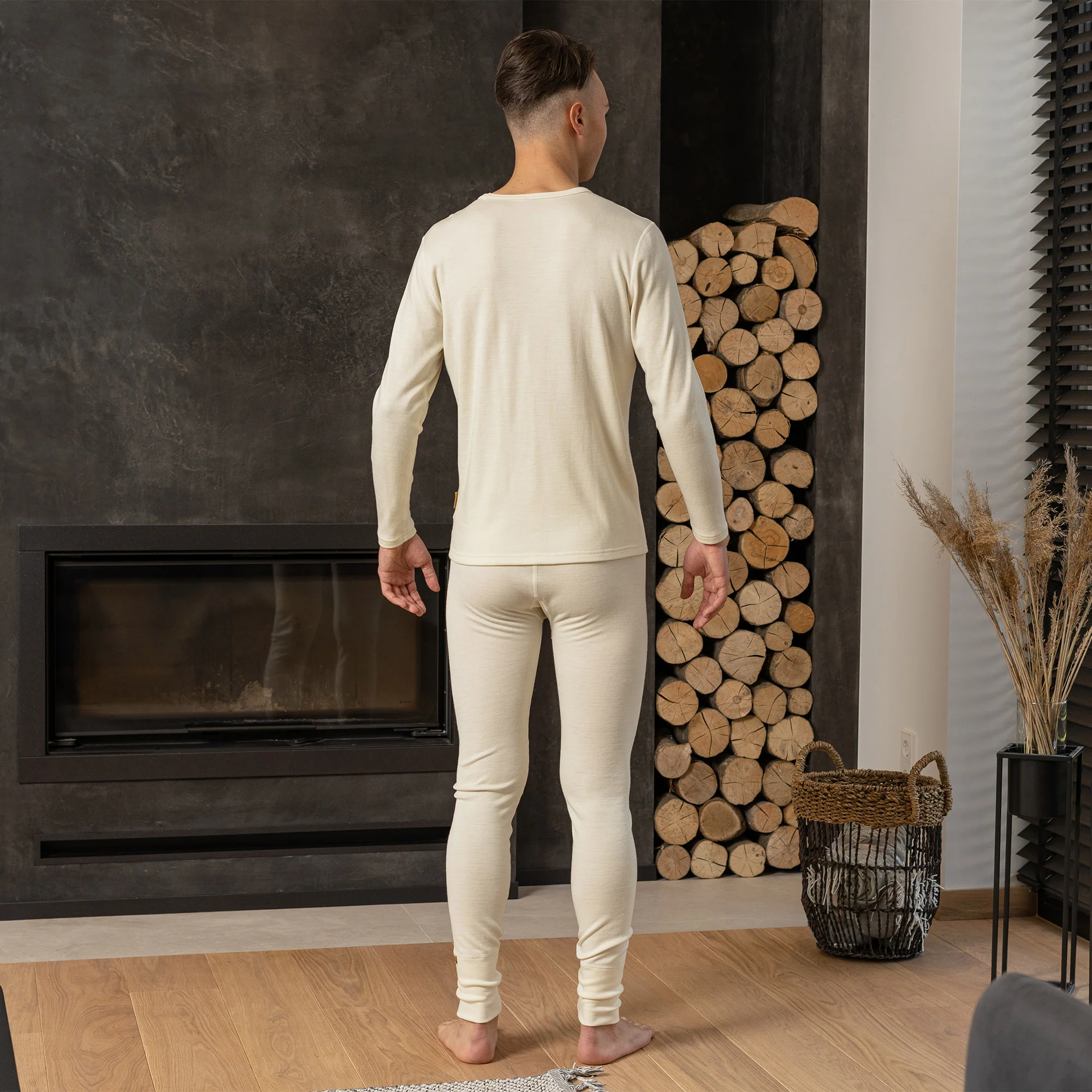 Men's 250 Long Sleeve & Bottom 2-Piece Natural - Image 5
