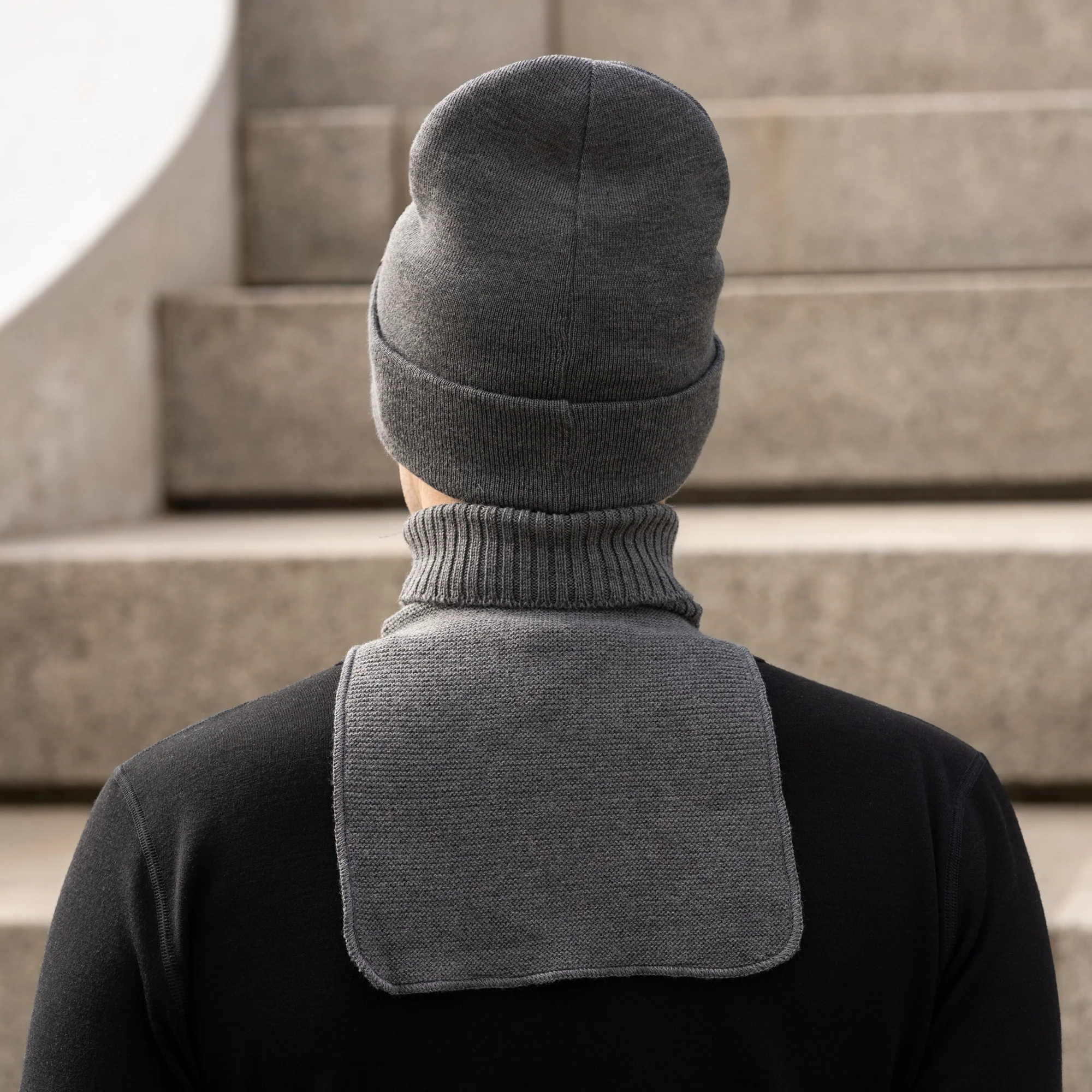 Men's Knit Dickie Neck Warmer Merino - Image 3